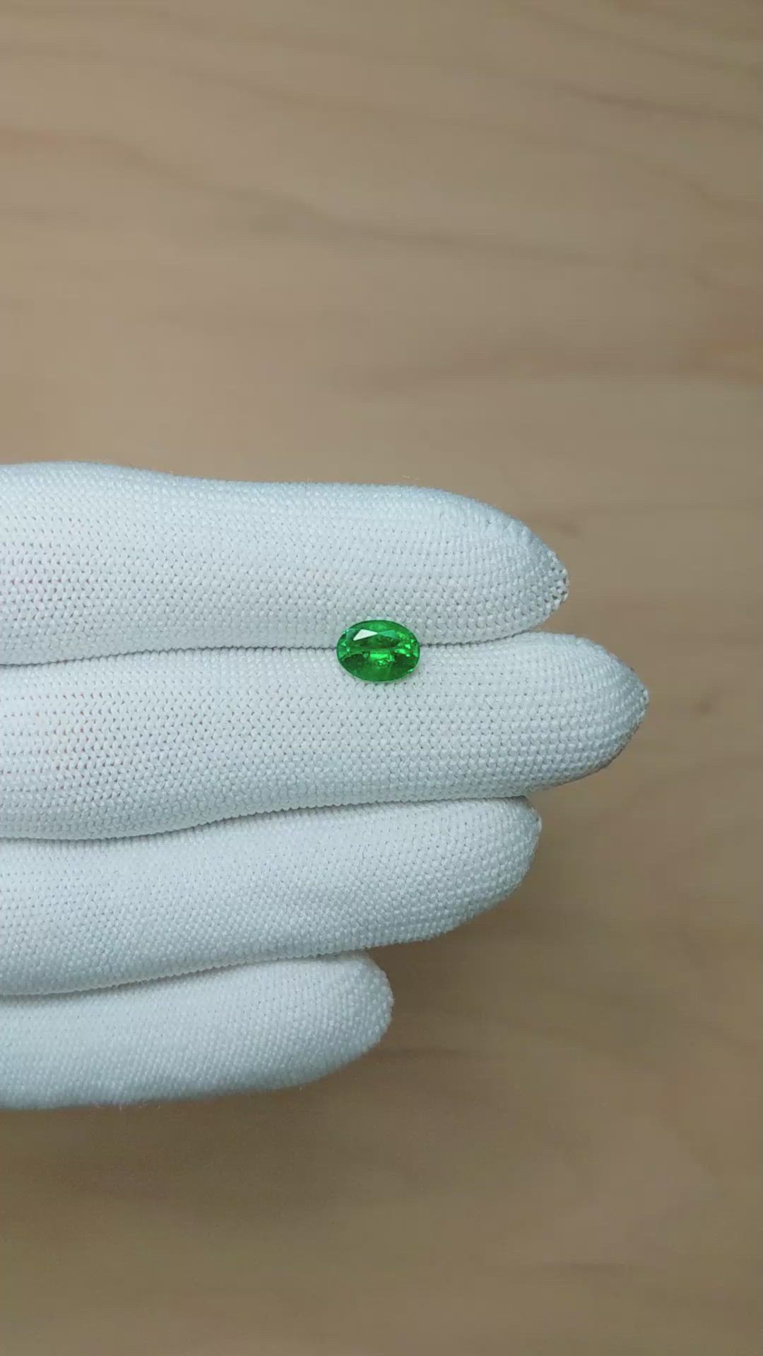 1.17 Ct. Emerald from Zambia Size Video