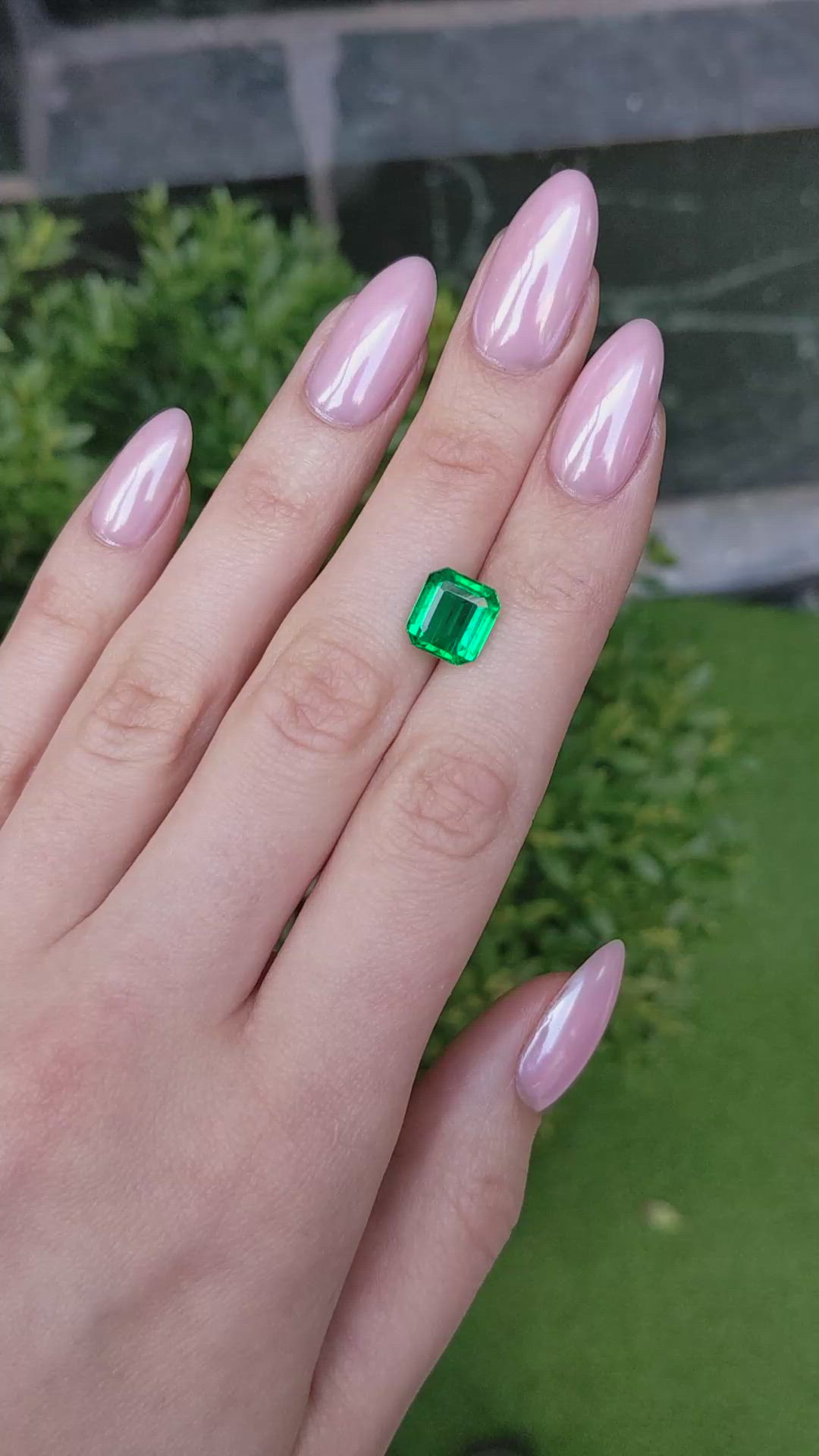 3.64 Ct. Emerald from Zambia Size Video