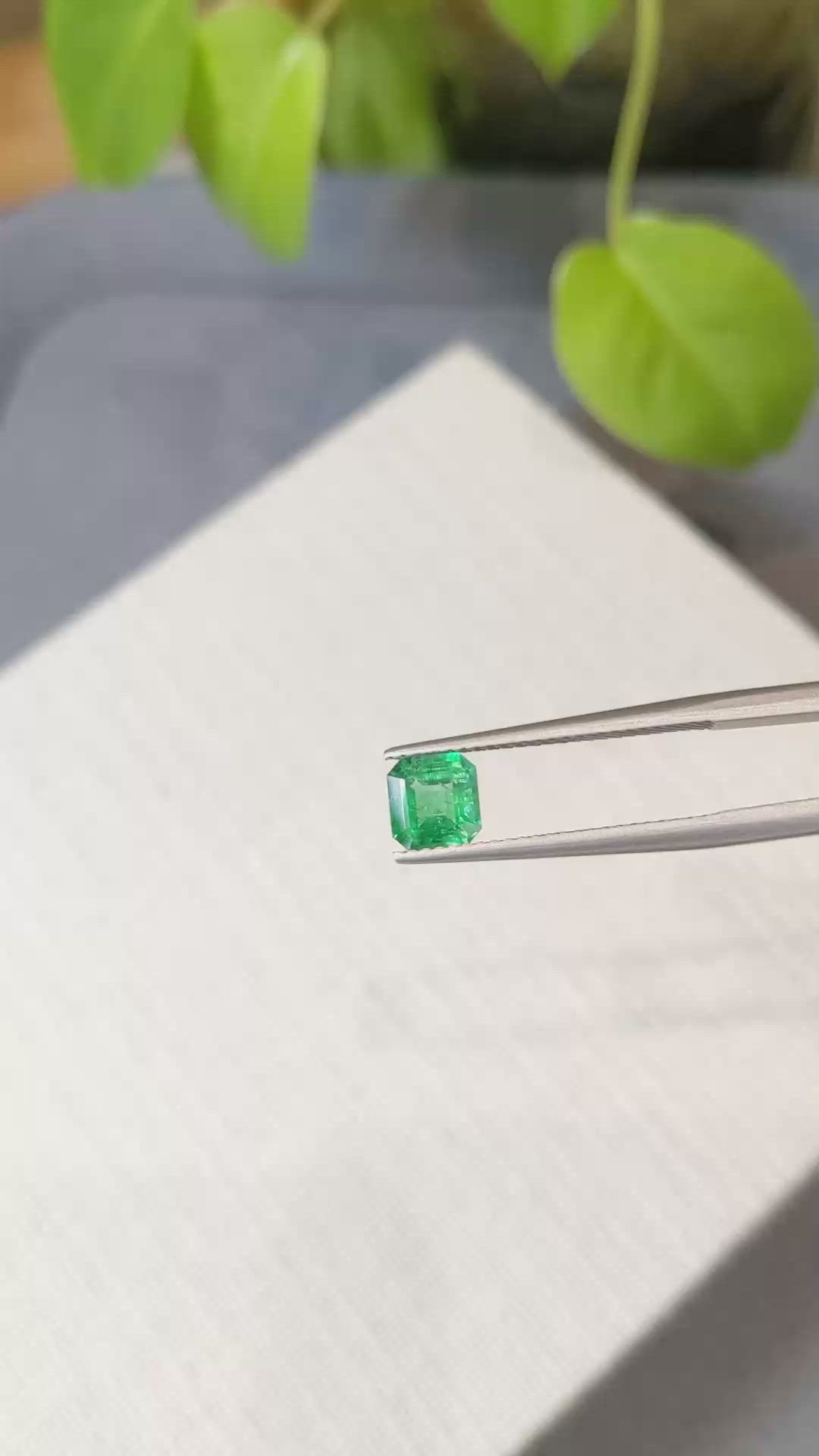 0.93 Ct. Emerald from Colombia Size Video