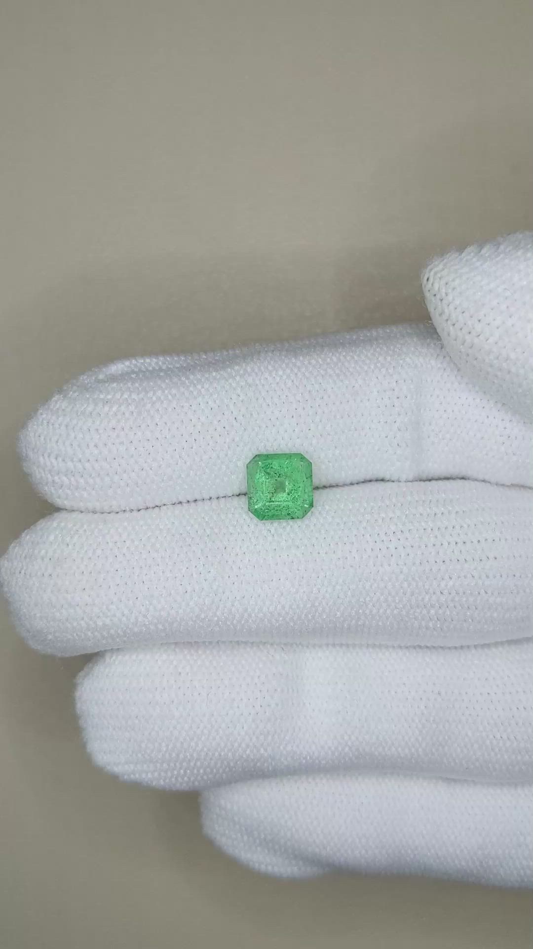 1.13 Ct. Emerald from Zambia Size Video