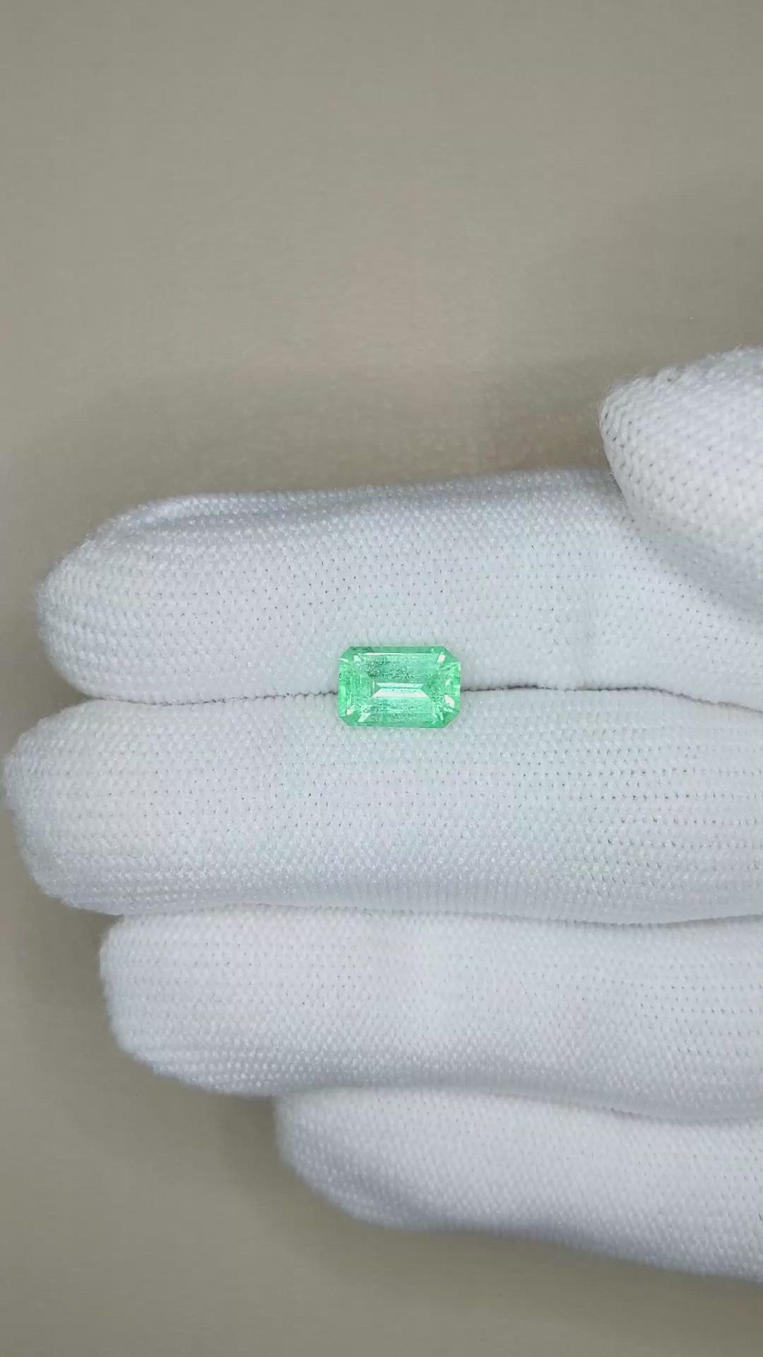 1.58 Ct. Emerald from Colombia Size Video