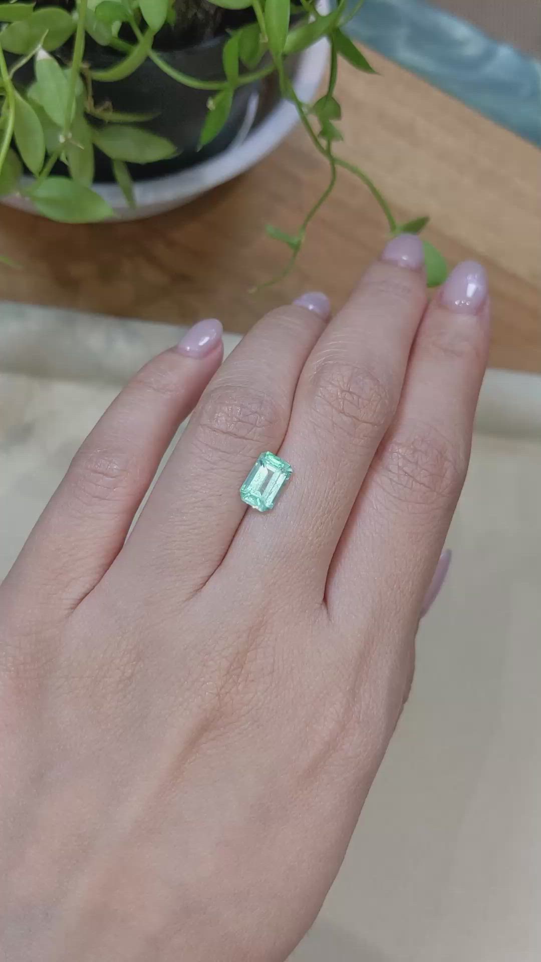 1.58 Ct. Emerald from Colombia Size Video
