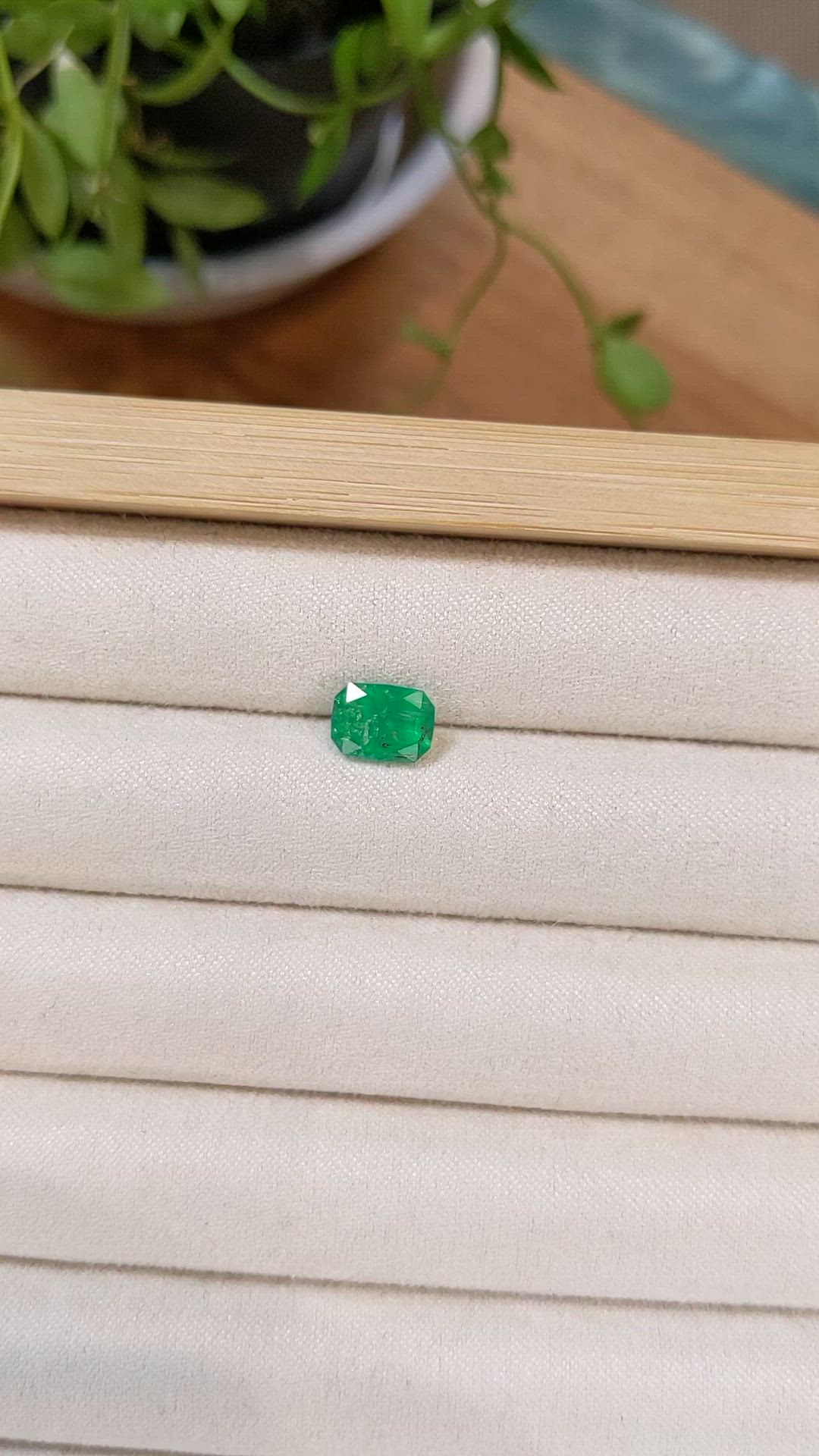 1.33 Ct. Emerald from Zambia Size Video