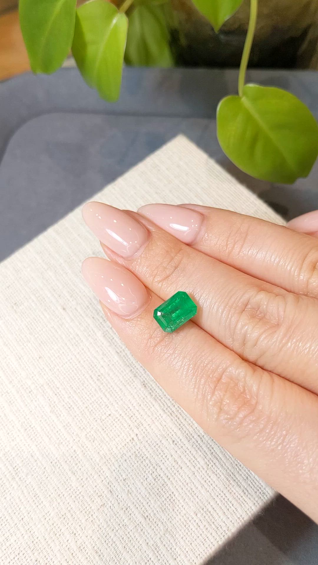 2.52 Ct. Emerald from Zambia Size Video