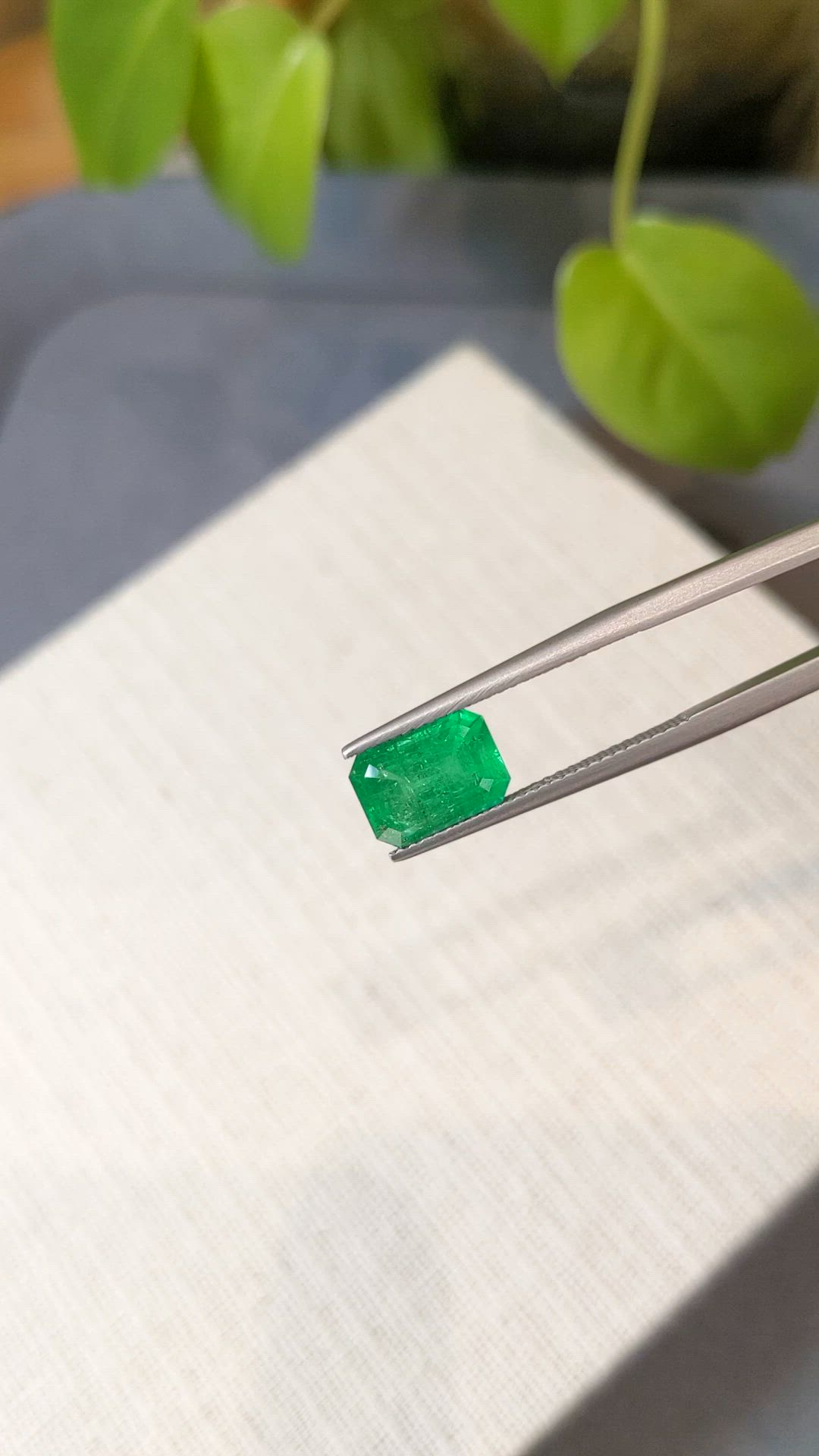 2.52 Ct. Emerald from Zambia Size Video