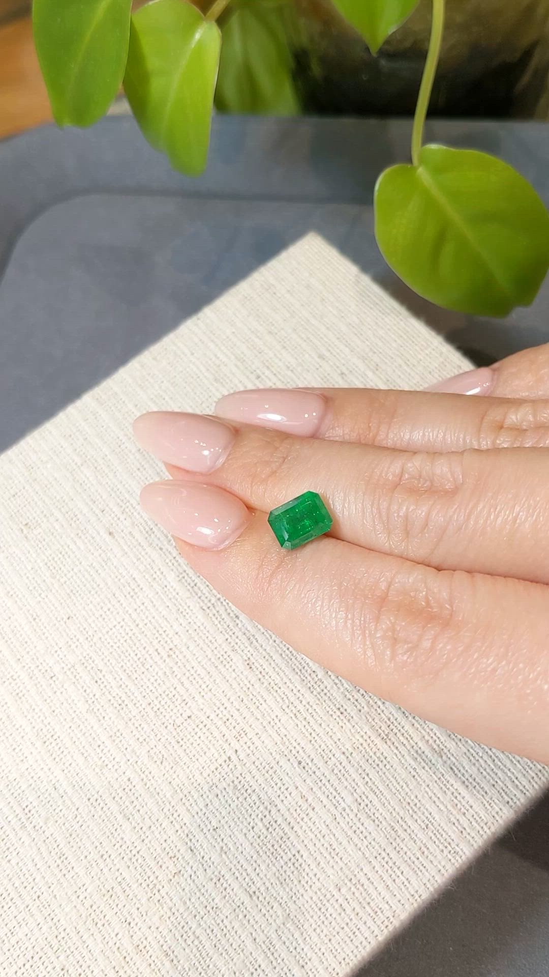 2.06 Ct. Emerald from Zambia Size Video