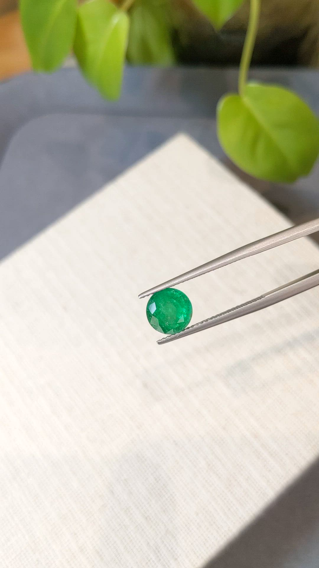 2.12 Ct. Emerald from Zambia Size Video