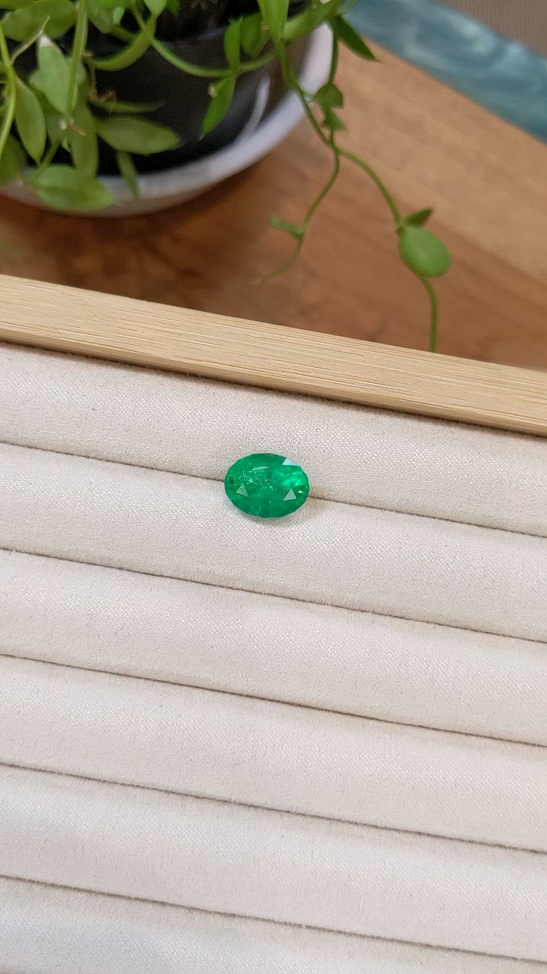 5.21 Ct. Emerald from Zambia Size Video