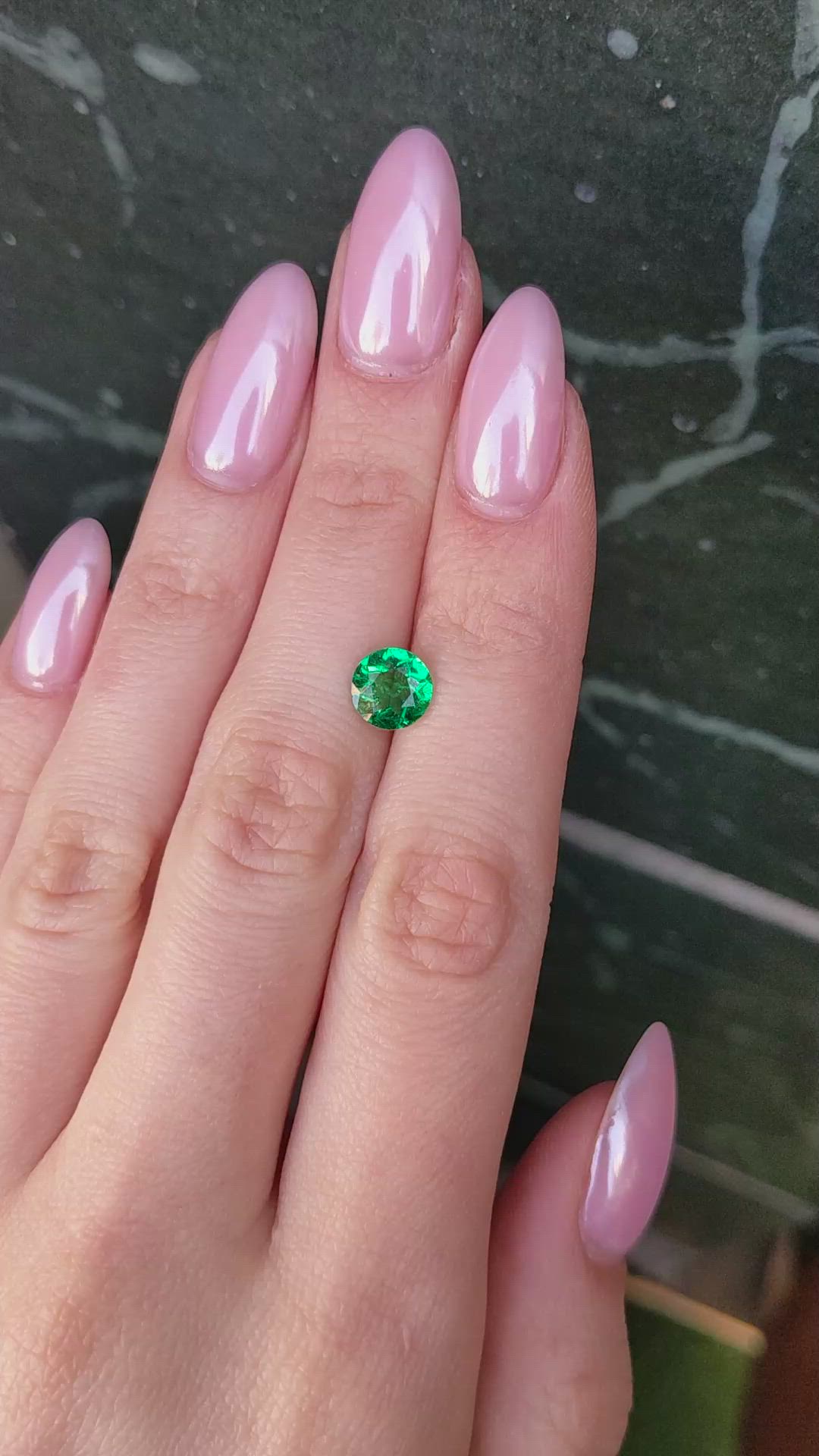1.33 Ct. Emerald from Zambia Size Video
