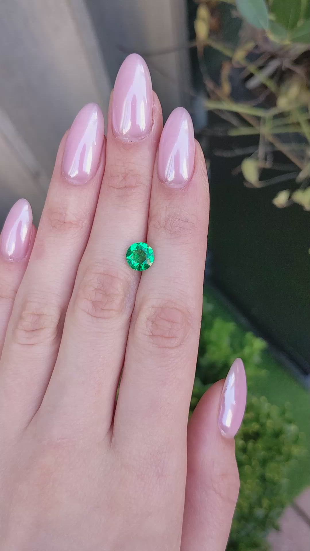 1.33 Ct. Emerald from Zambia Size Video
