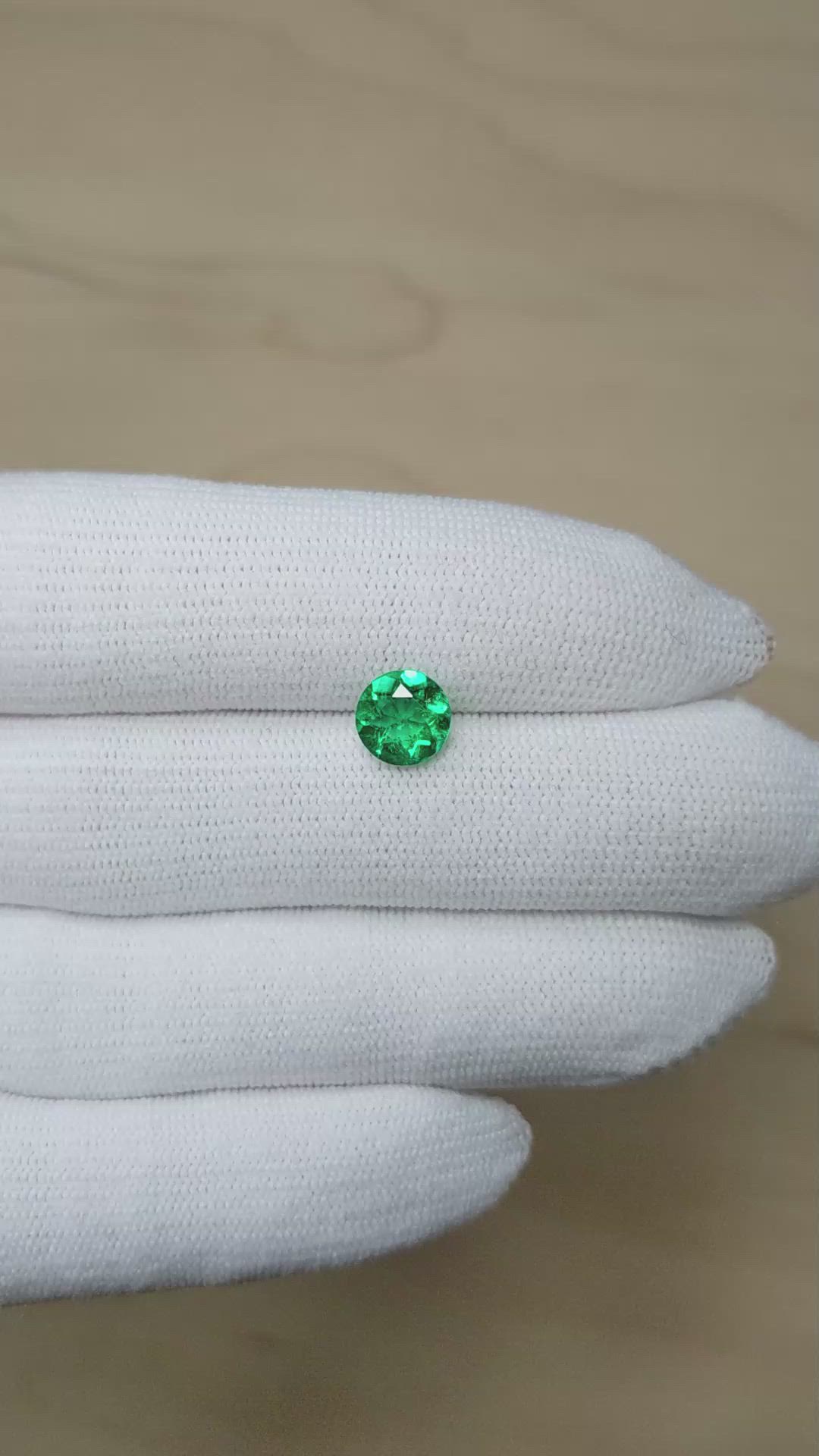 1.33 Ct. Emerald from Zambia Size Video