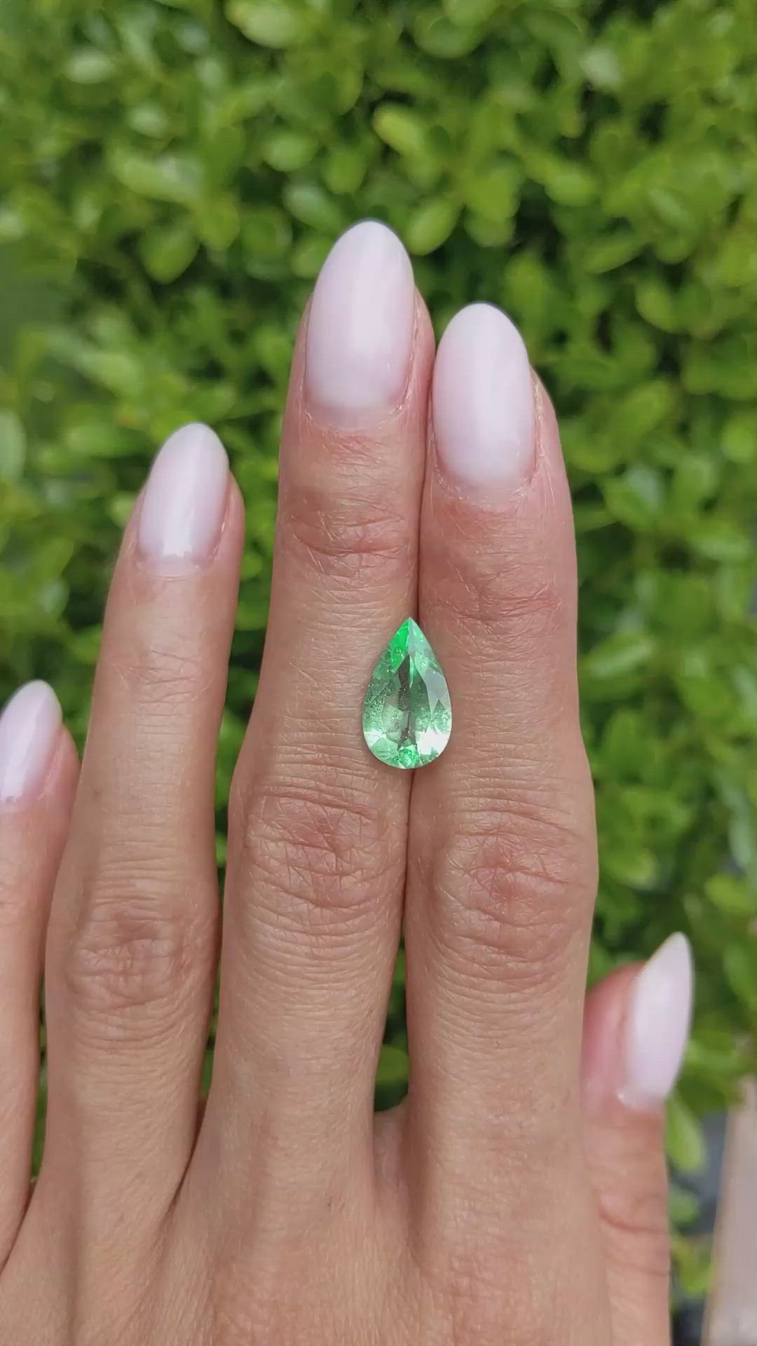 2.57 Ct. Emerald from Colombia Size Video