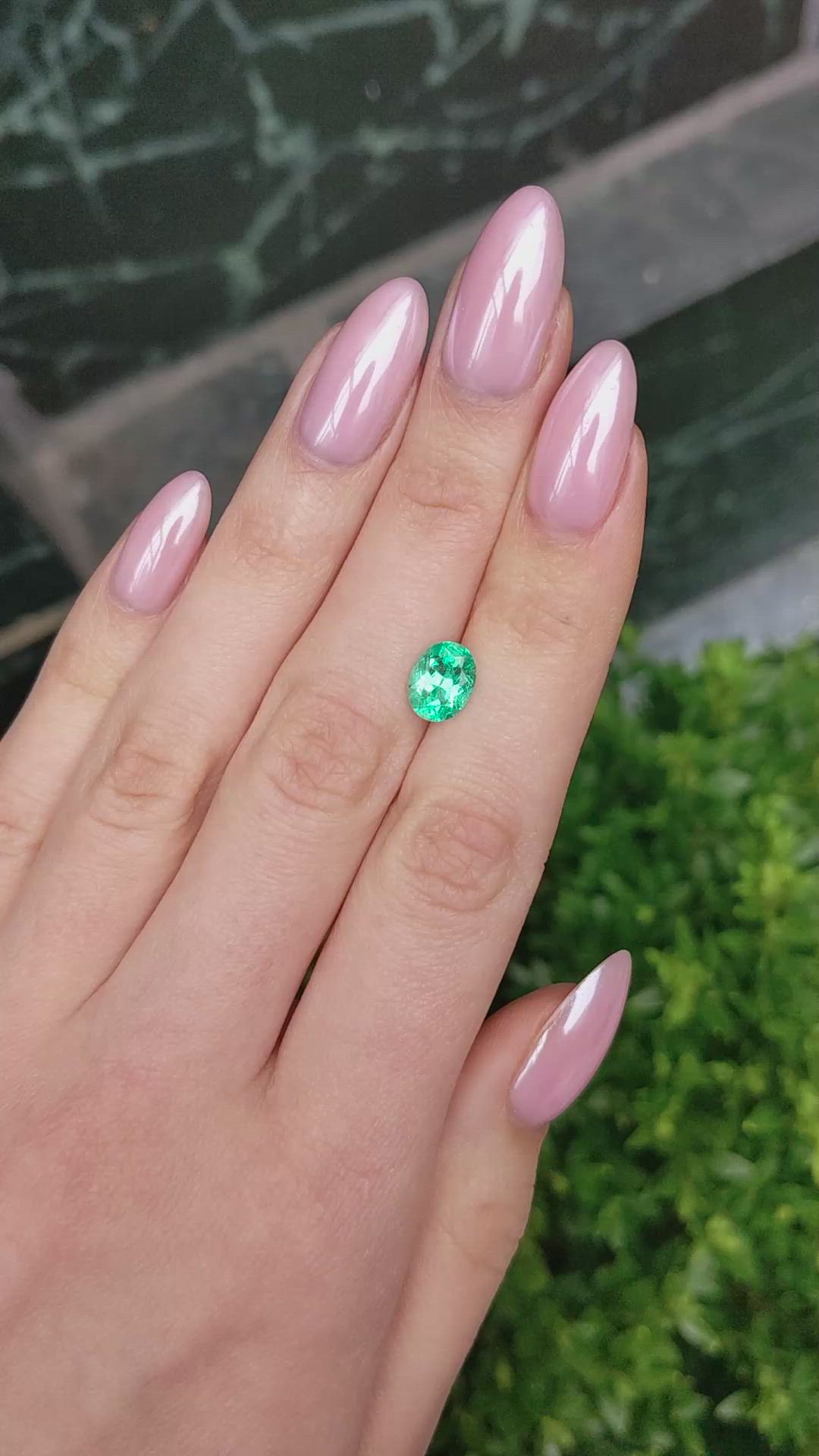 1.66 Ct. Emerald from Colombia Size Video
