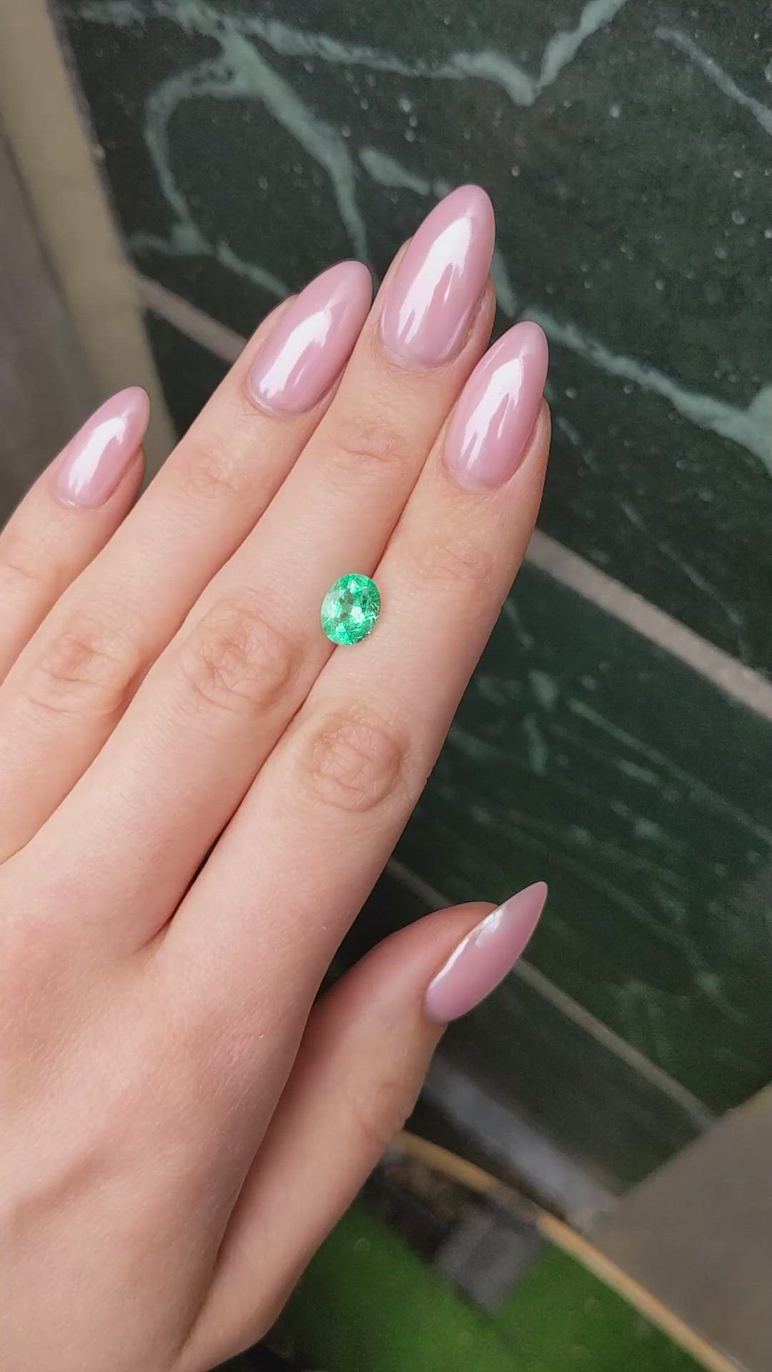1.66 Ct. Emerald from Colombia Size Video