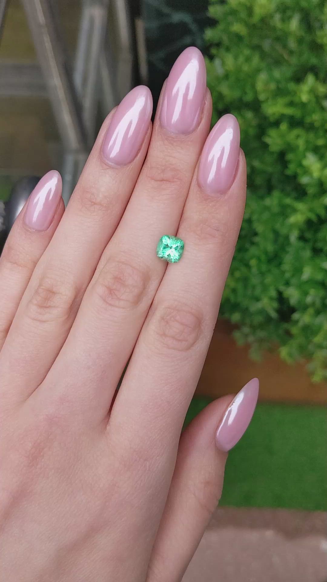 1.23 Ct. Emerald from Colombia Size Video