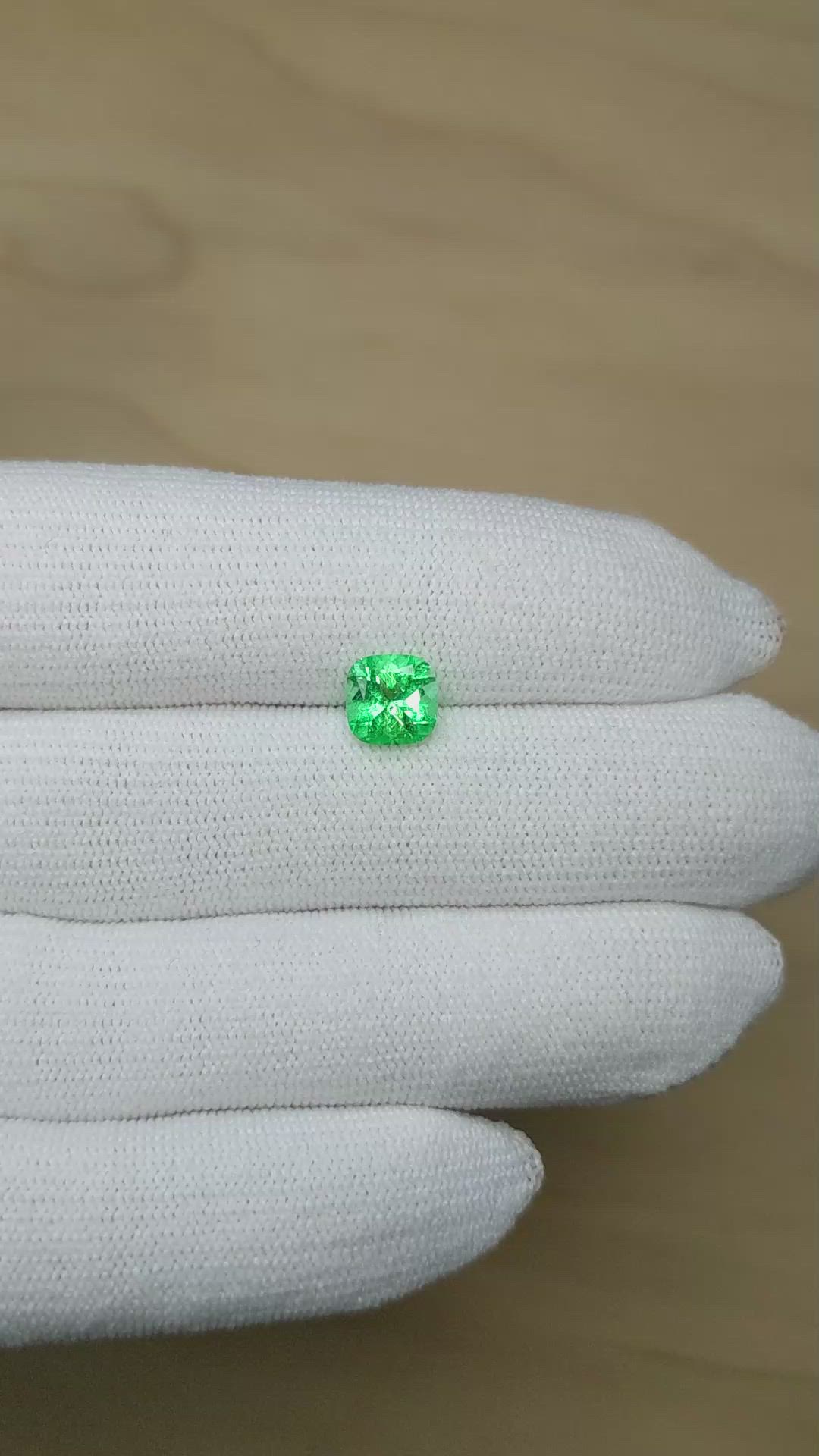 1.23 Ct. Emerald from Colombia Size Video