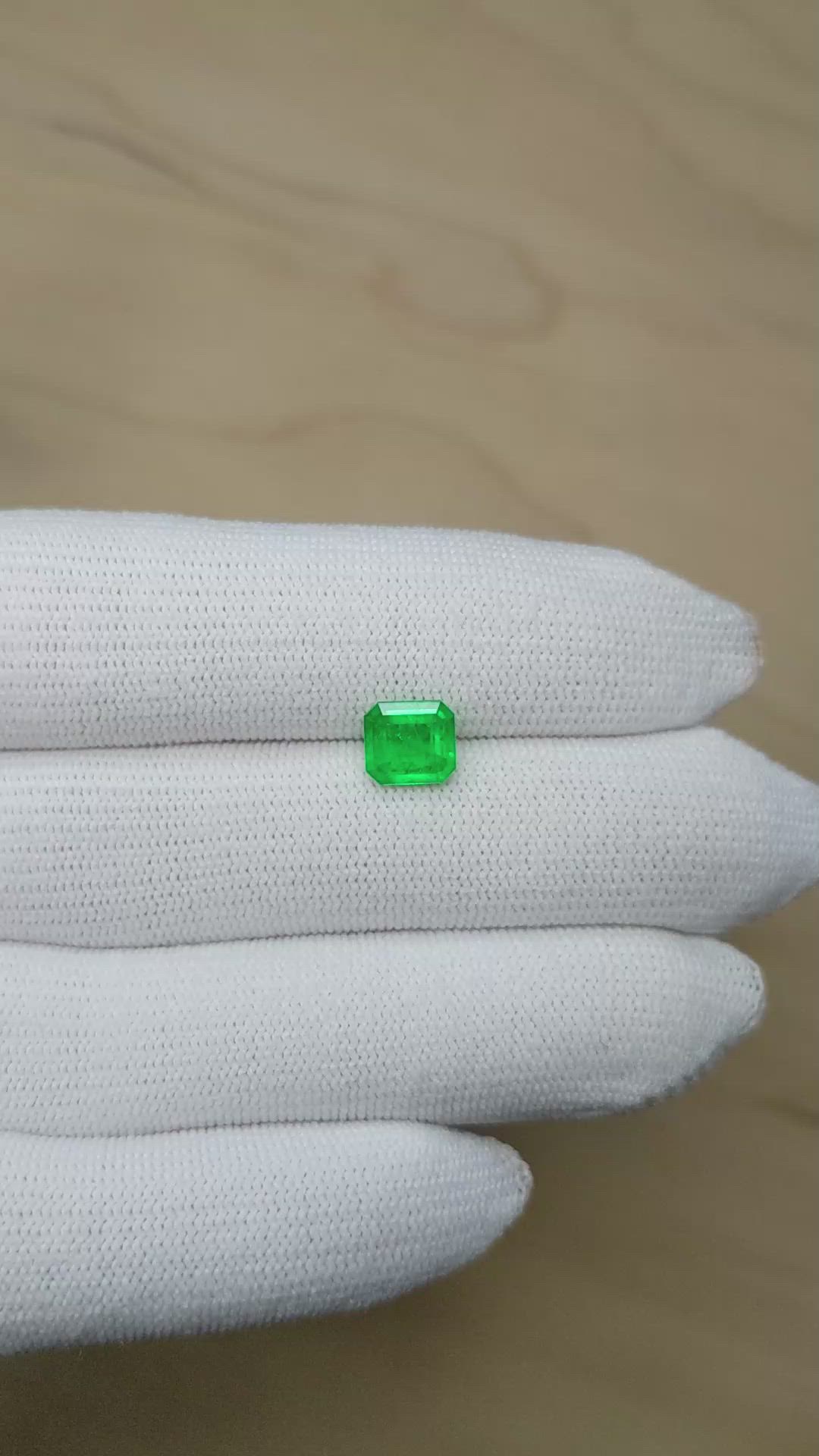 1.32 Ct. Emerald from Colombia Size Video