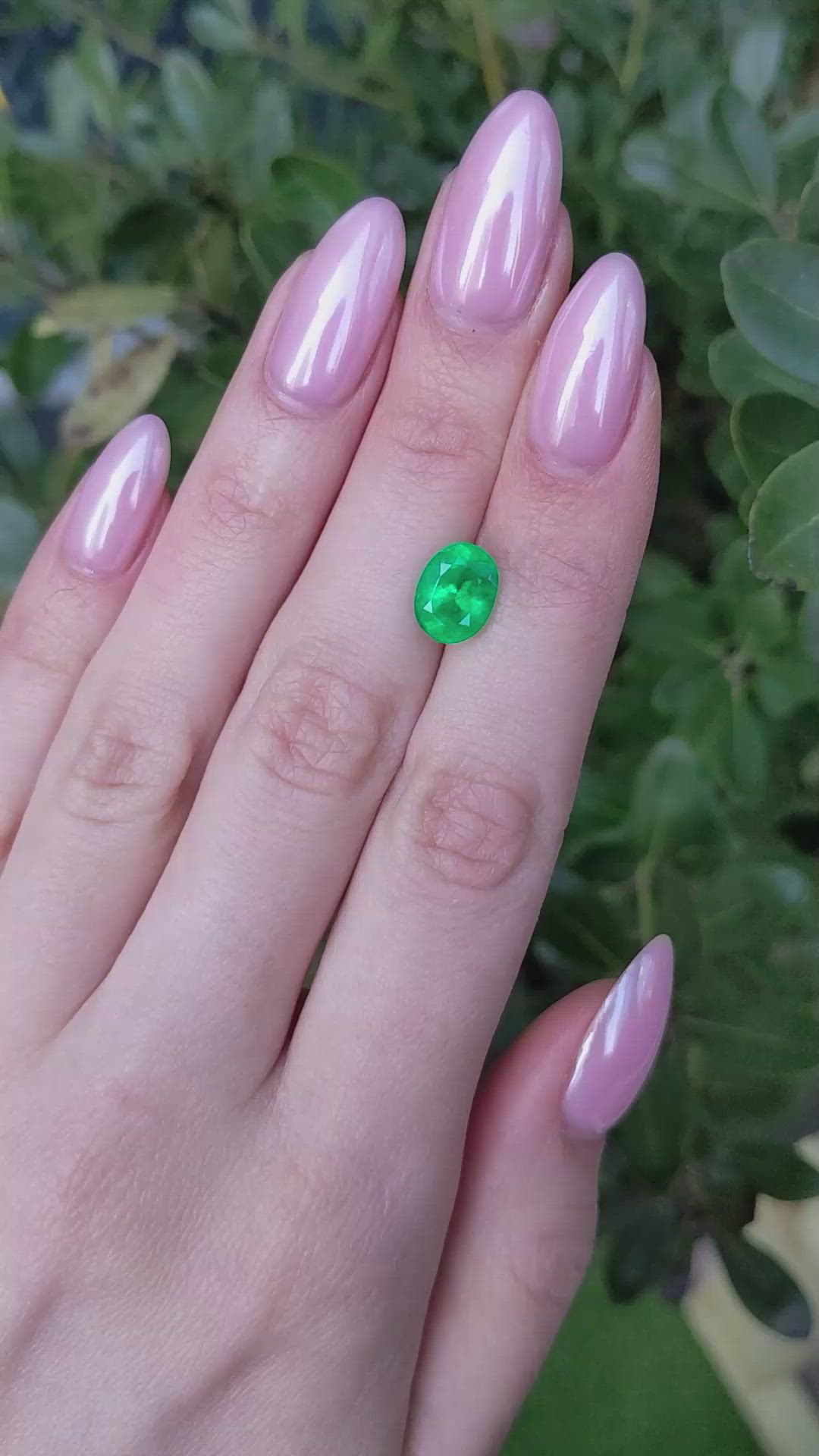 2.73 Ct. Emerald from Colombia Size Video