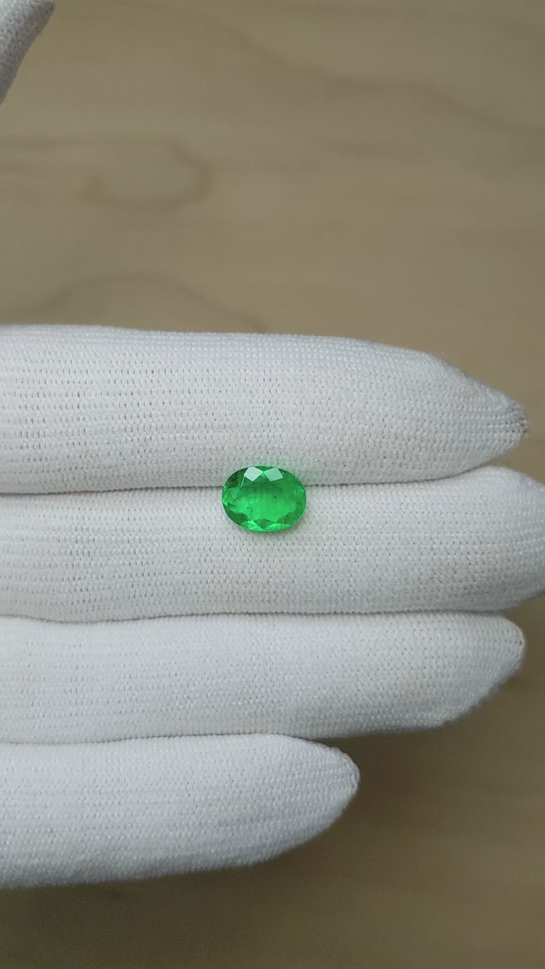 2.20 Ct. Emerald from Colombia Size Video