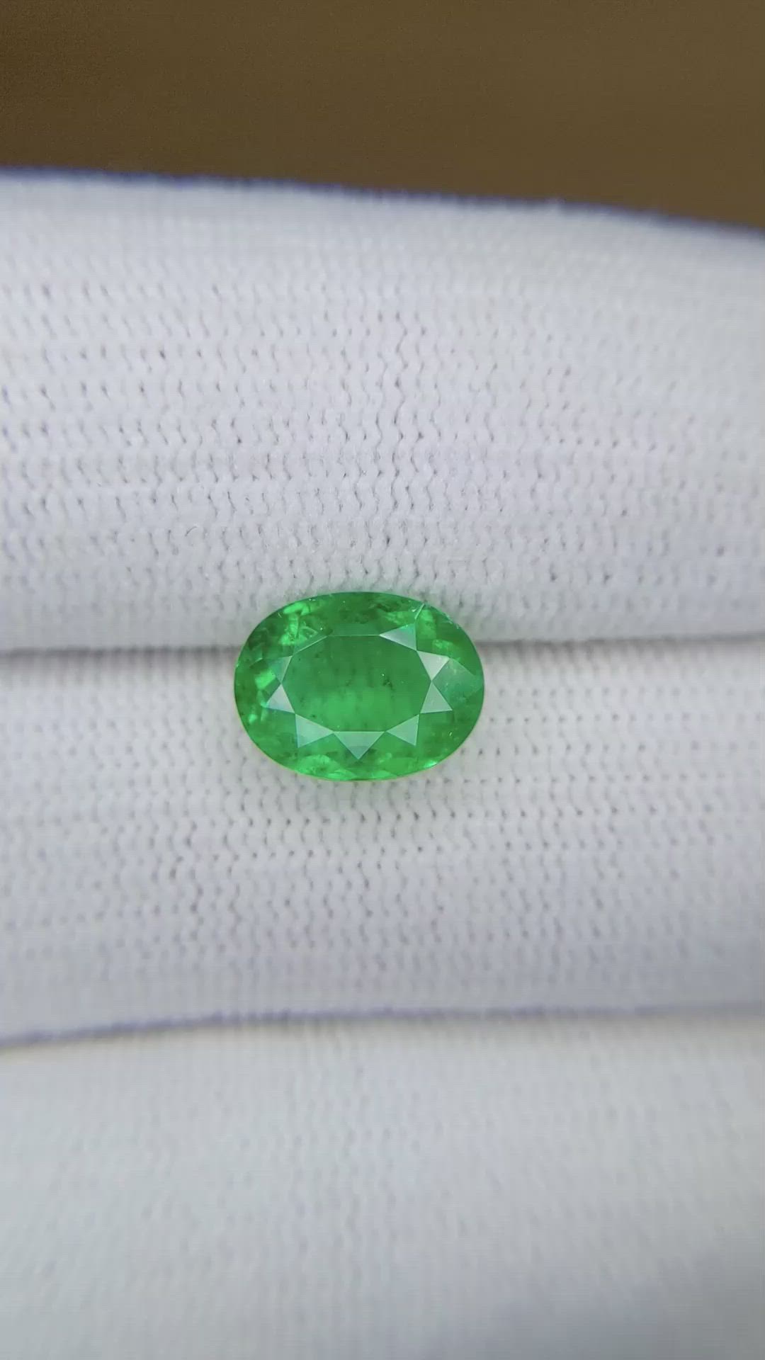 2.20 Ct. Emerald from Colombia Size Video