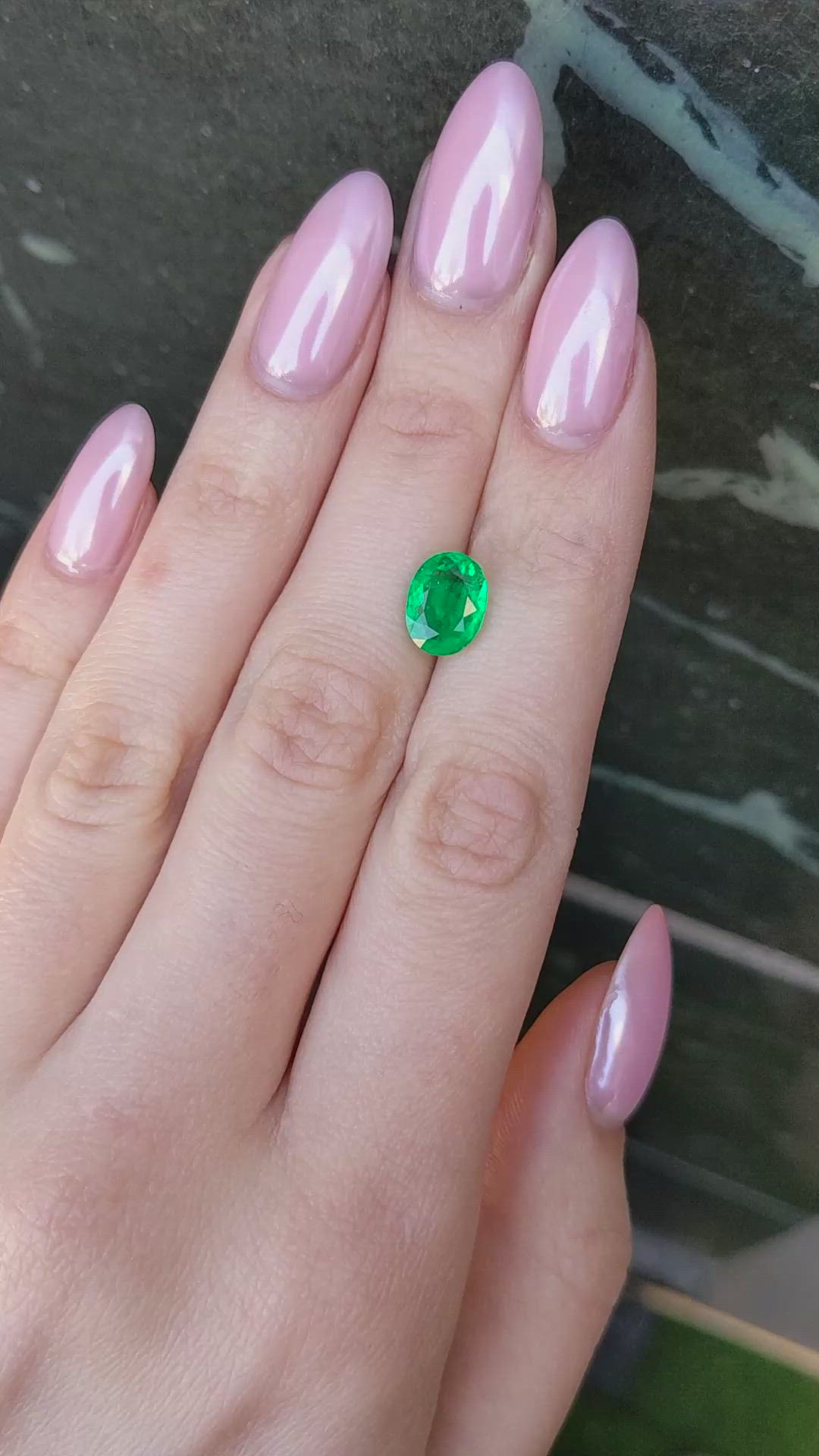 2.20 Ct. Emerald from Colombia Size Video