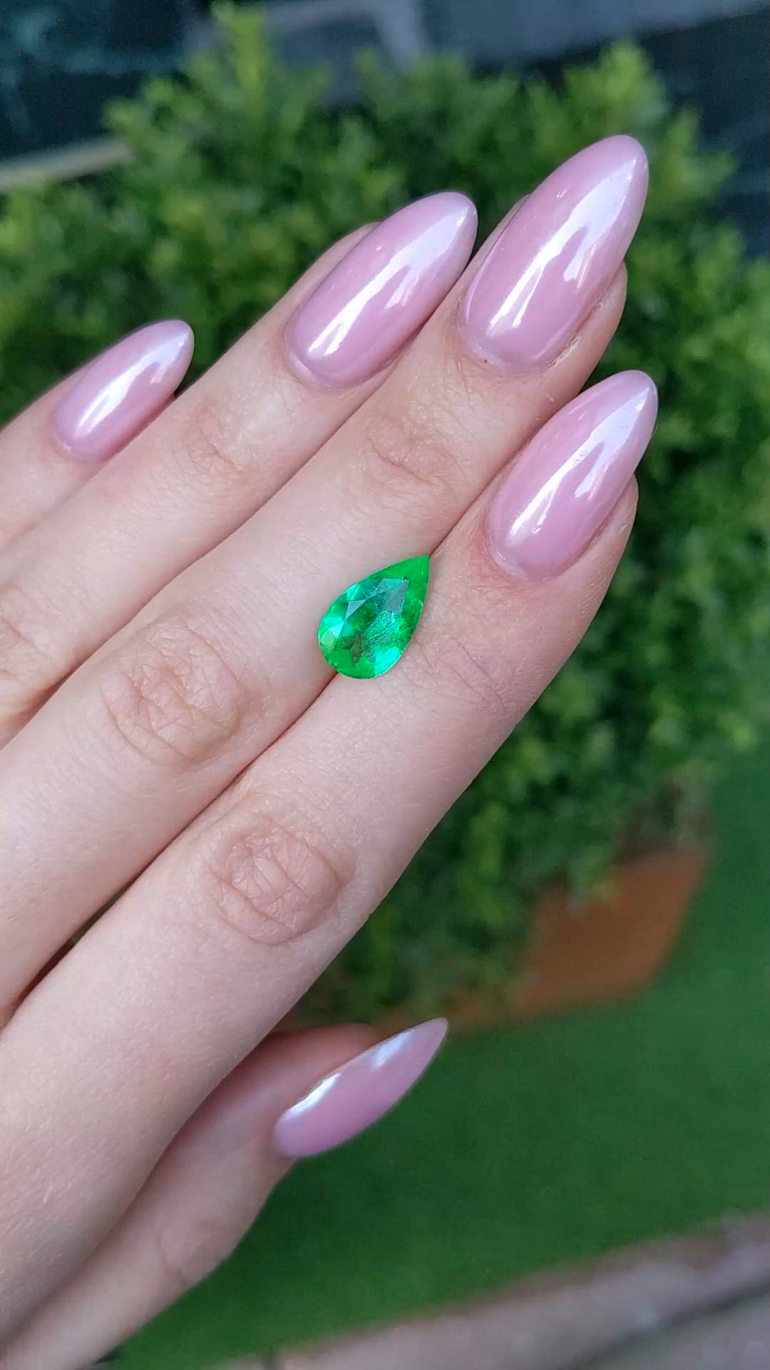 2.49 Ct. Emerald from Colombia Size Video