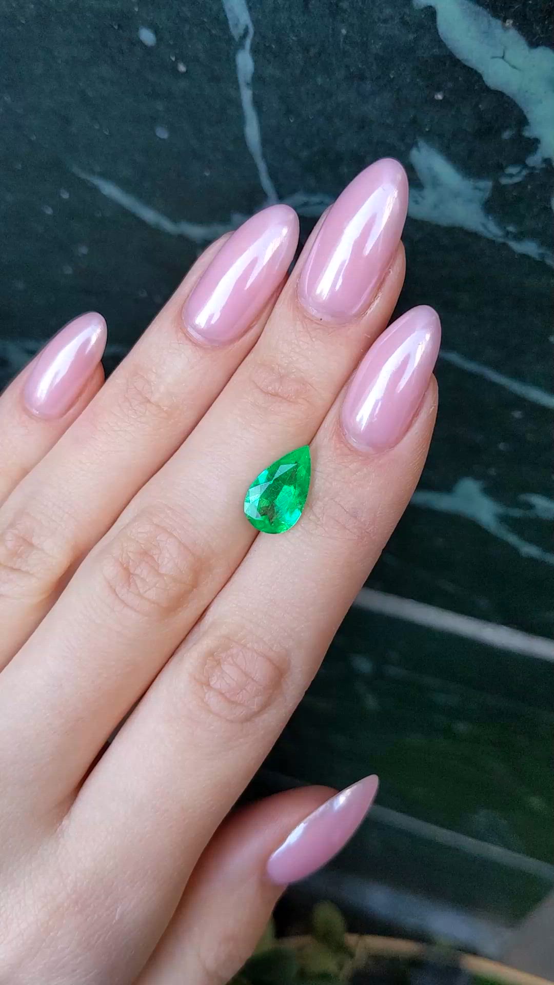 2.49 Ct. Emerald from Colombia Size Video