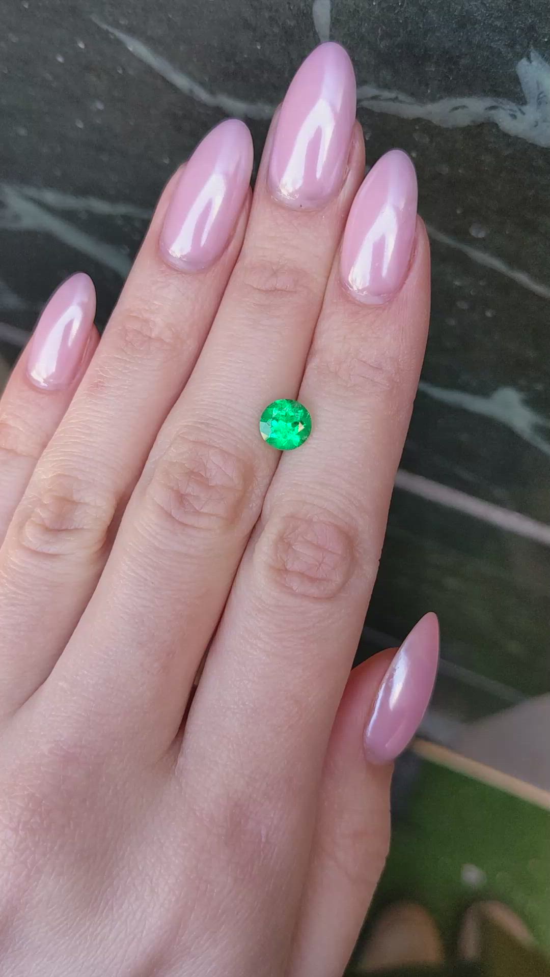 1.24 Ct. Emerald from Colombia Size Video