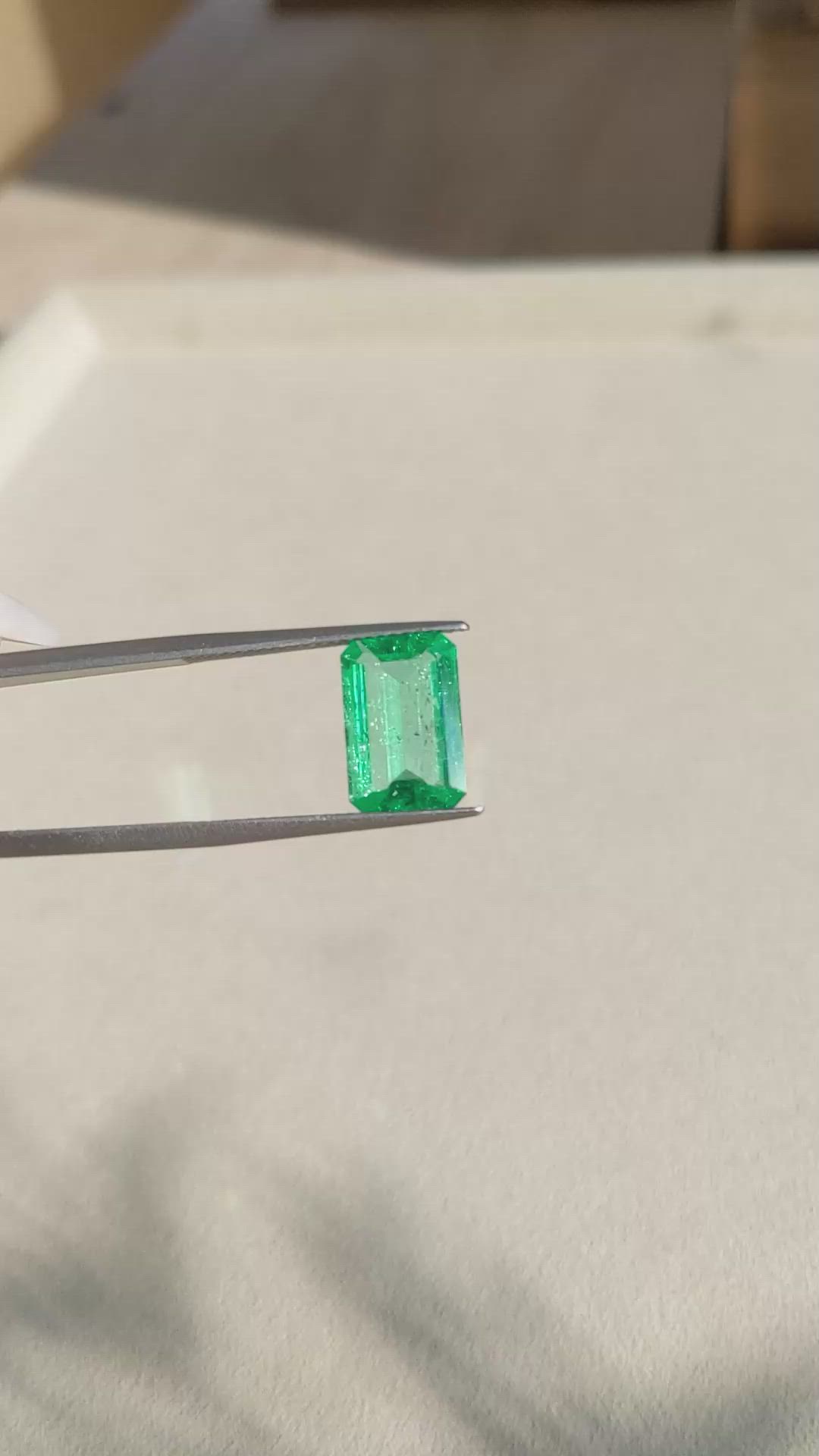 2.55 Ct. Emerald from Colombia Size Video