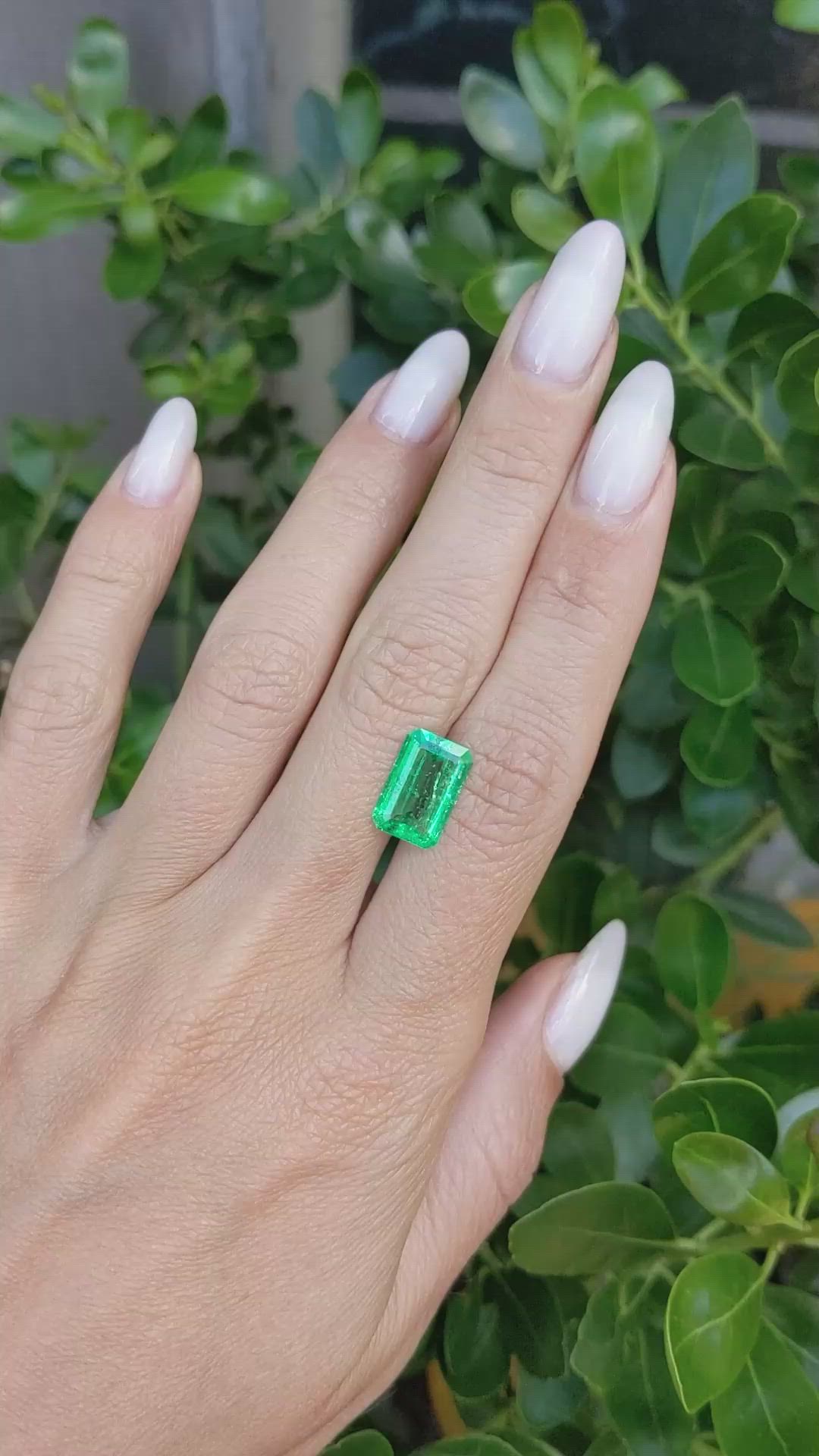 2.55 Ct. Emerald from Colombia Size Video
