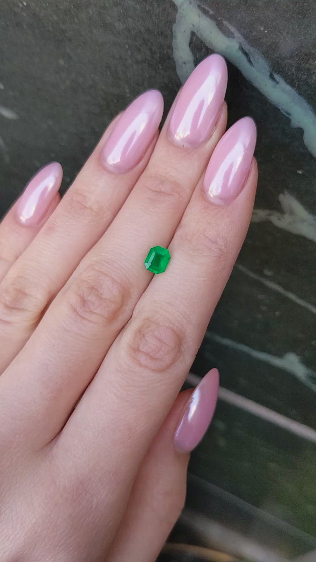 0.84 Ct. Emerald from Colombia Size Video