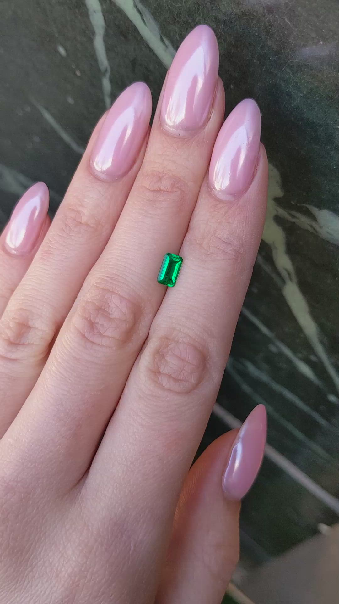 0.53 Ct. Emerald from Colombia Size Video