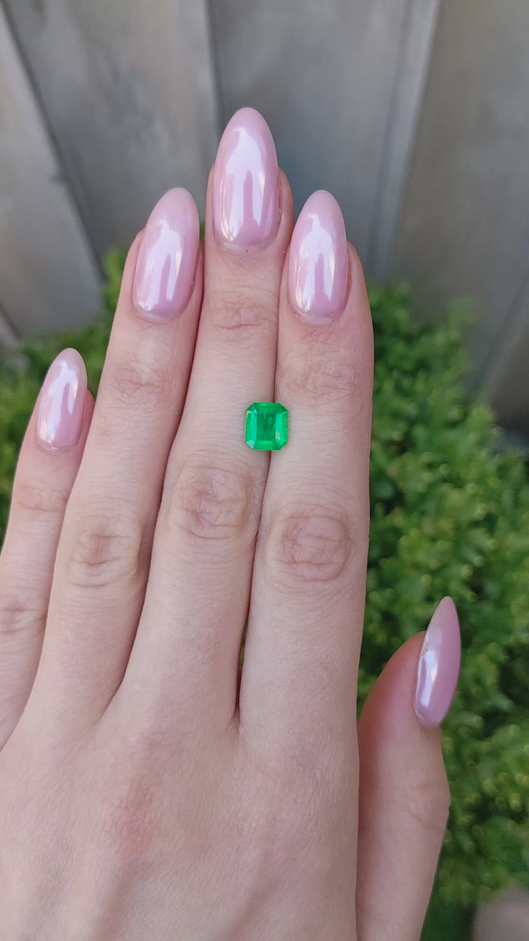 1.63 Ct. Emerald from Colombia Size Video