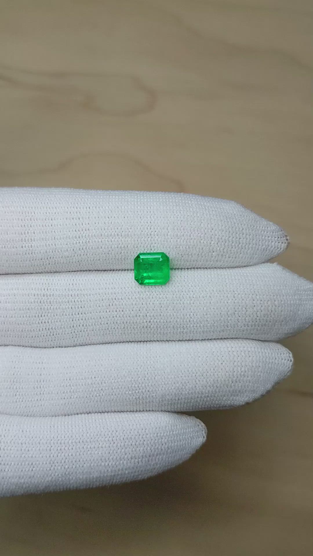 1.63 Ct. Emerald from Colombia Size Video