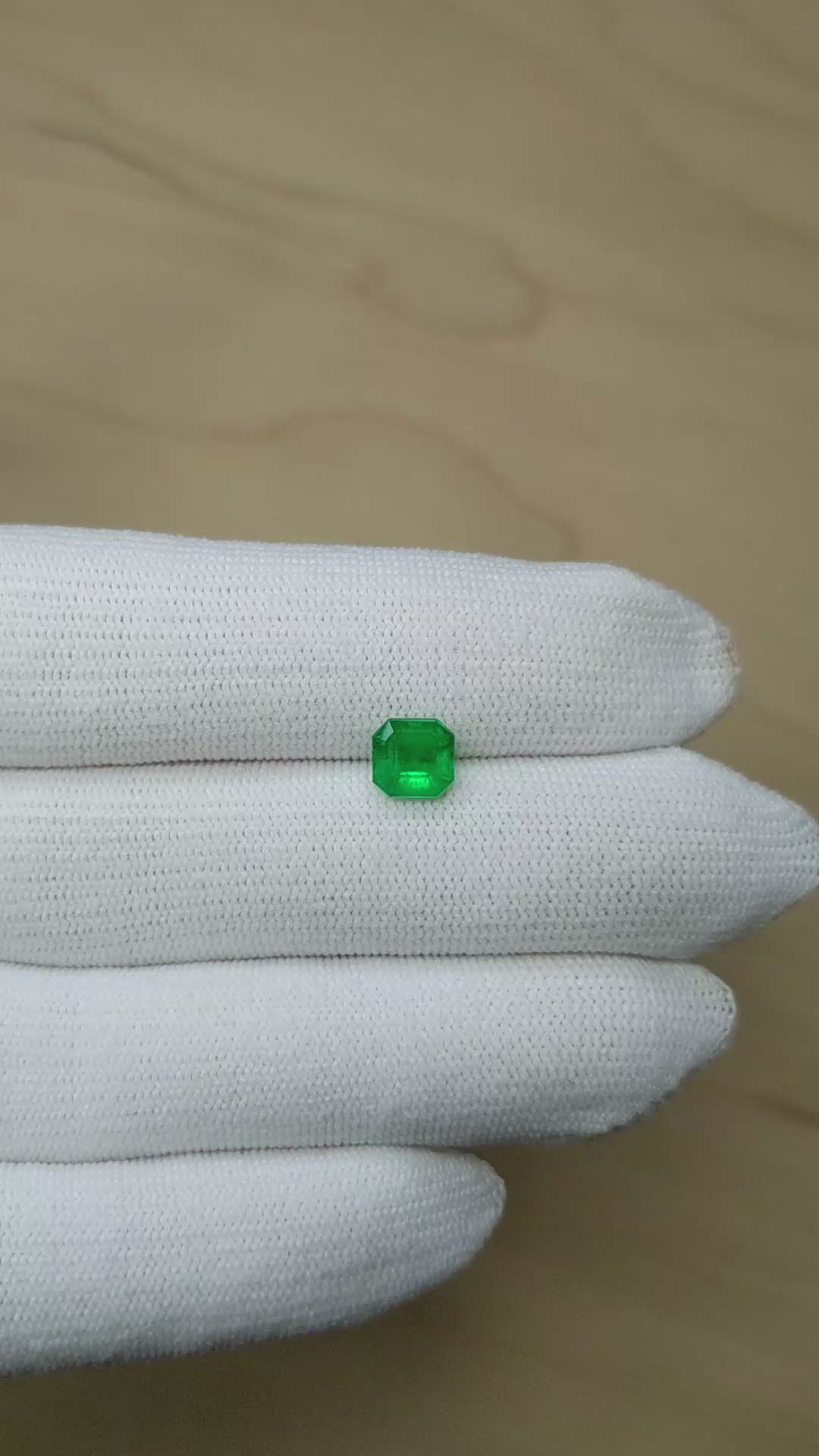 1.24 Ct. Emerald from Colombia Size Video