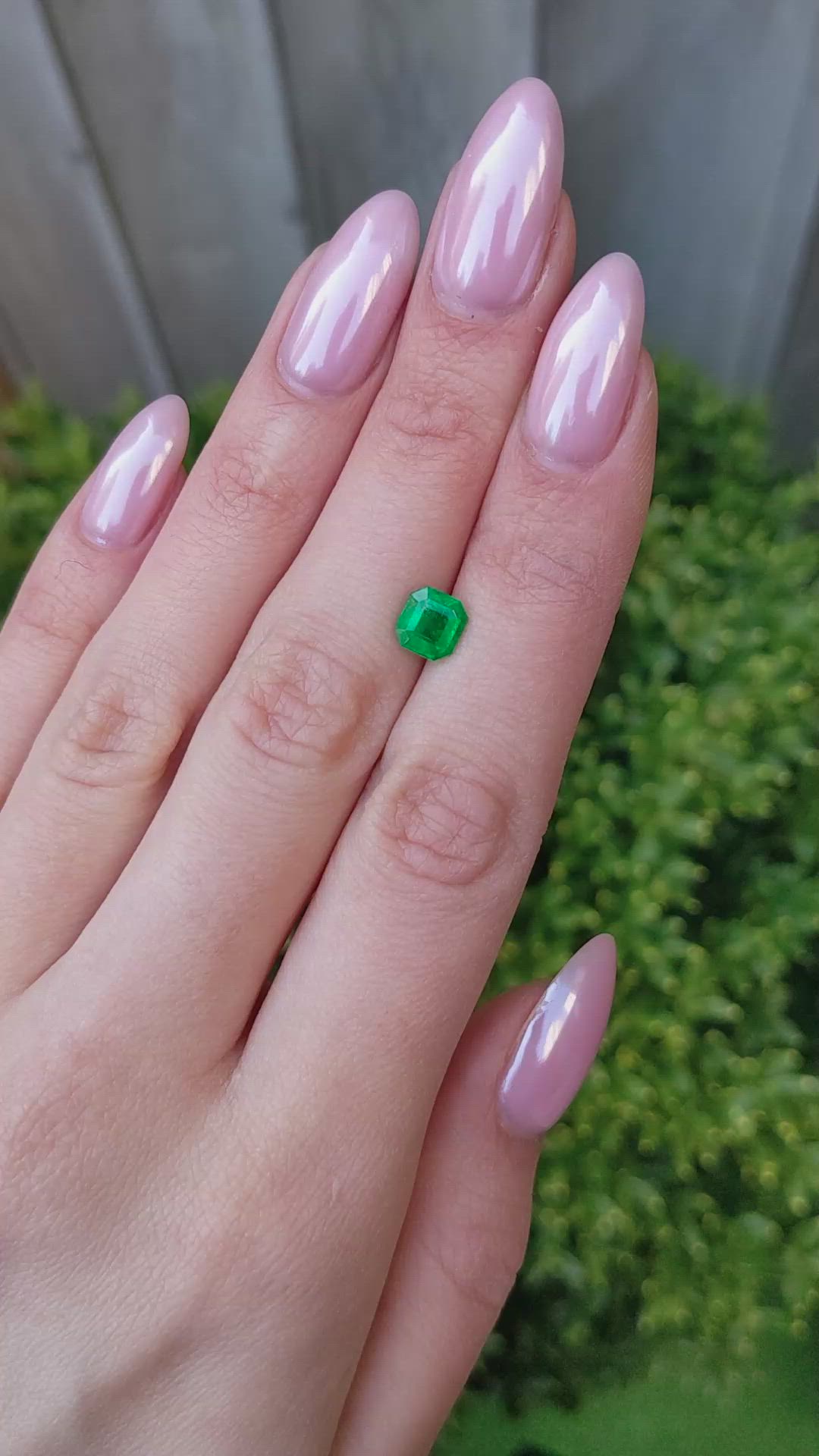 1.24 Ct. Emerald from Colombia Size Video