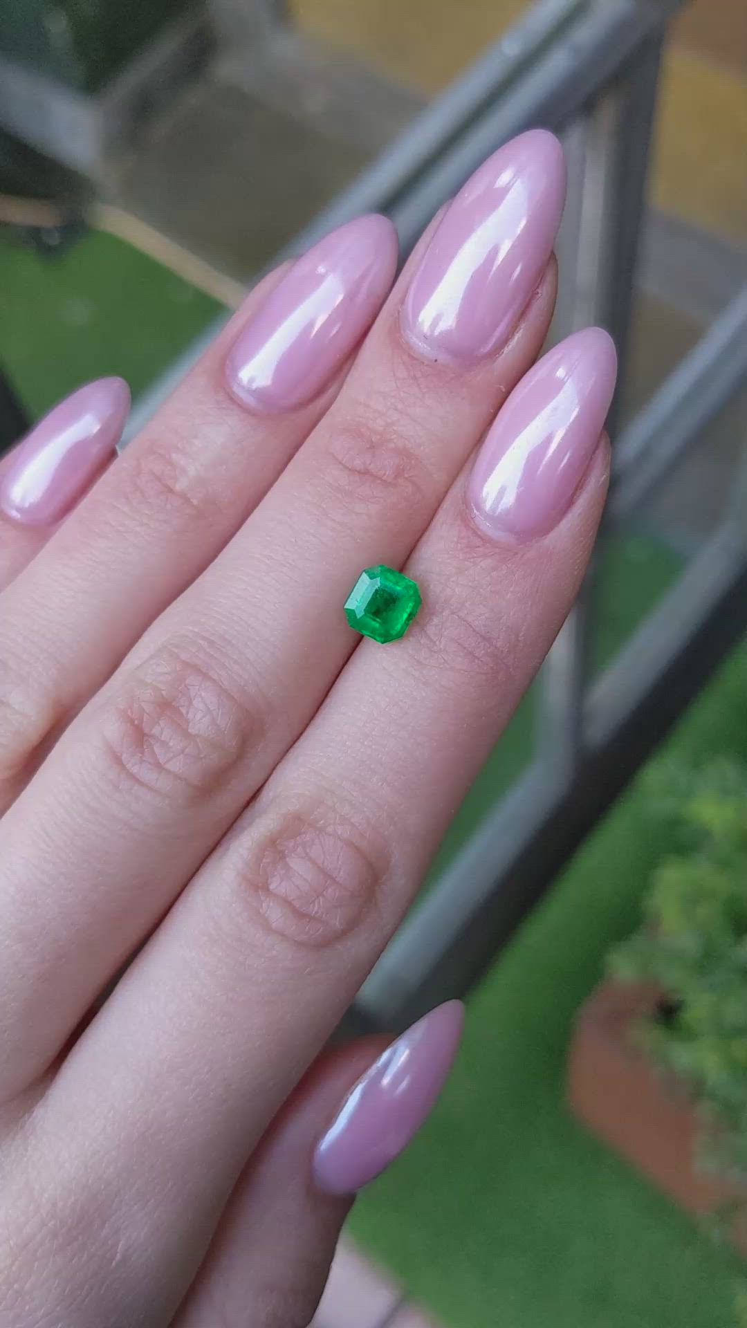 1.24 Ct. Emerald from Colombia Size Video