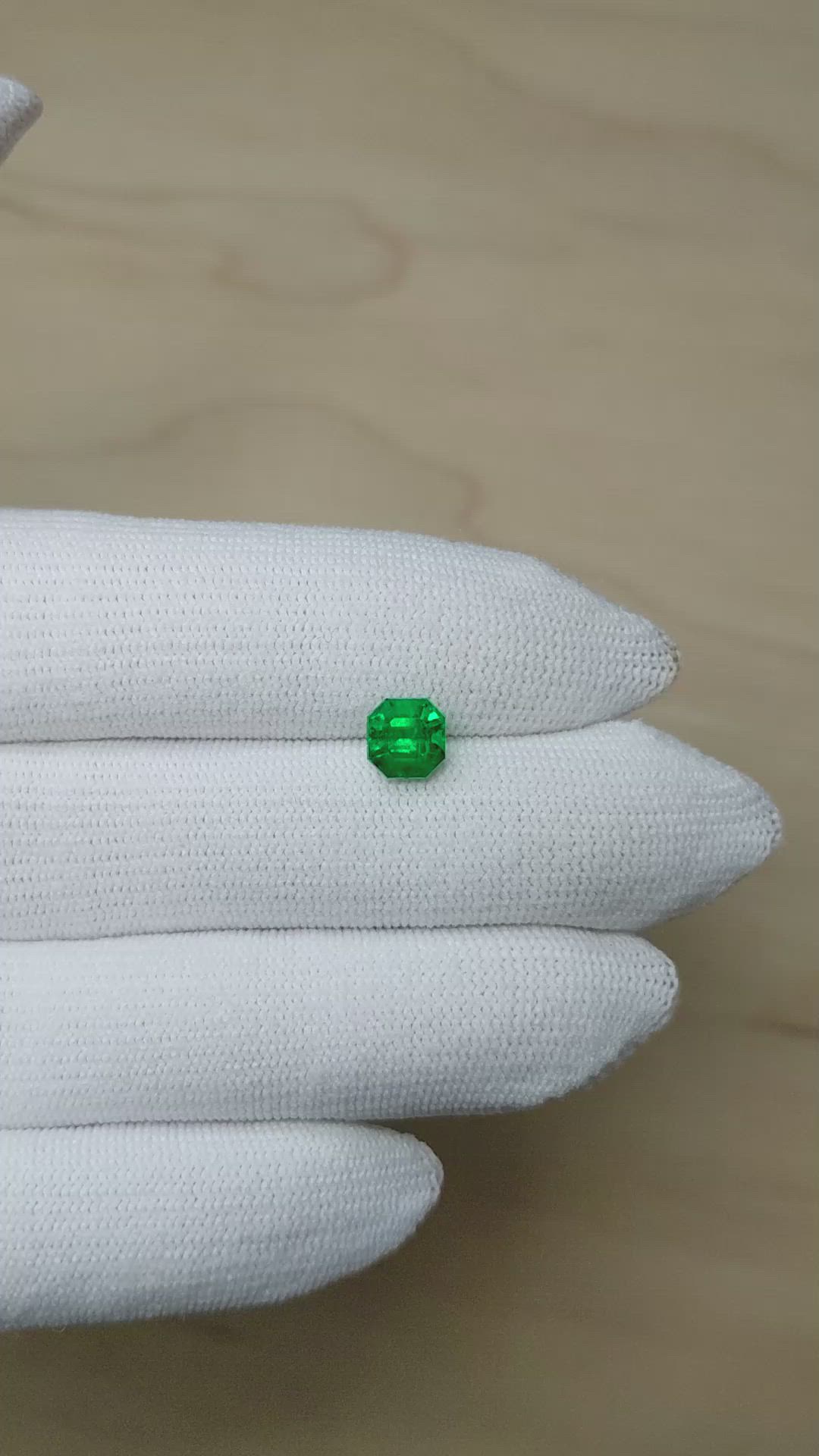 1.24 Ct. Emerald from Colombia Size Video