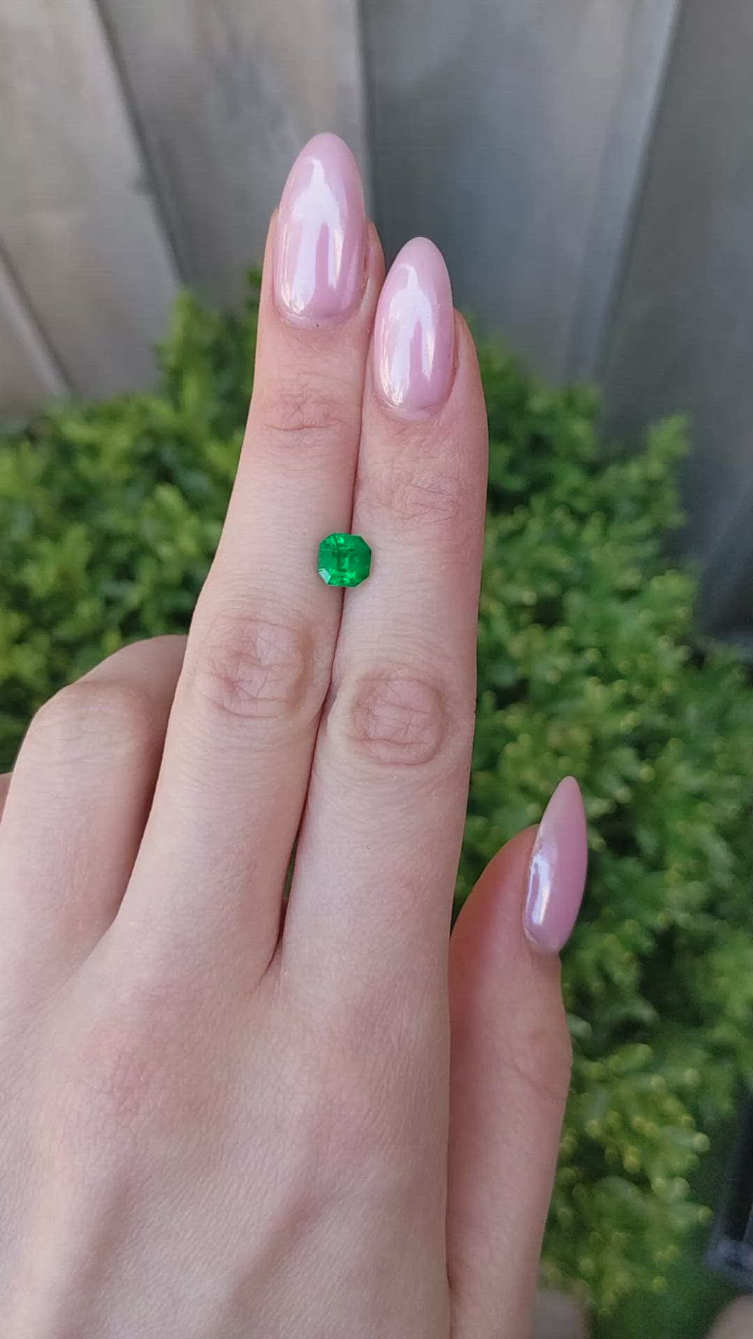 1.24 Ct. Emerald from Colombia Size Video