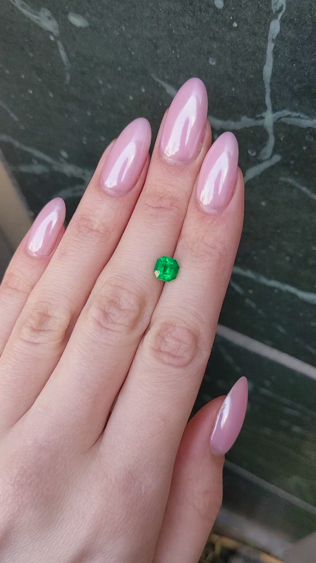 1.24 Ct. Emerald from Colombia Size Video