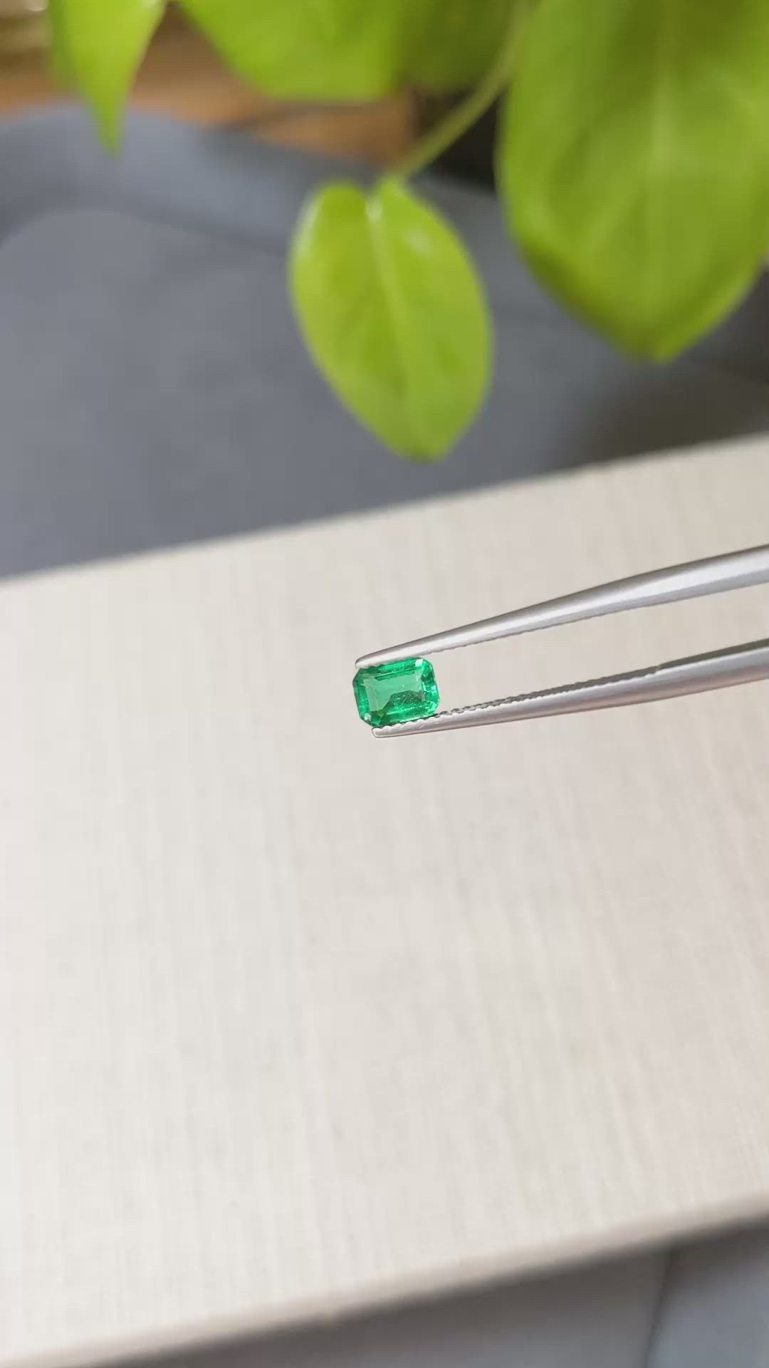0.53 Ct. Emerald from Zambia Size Video