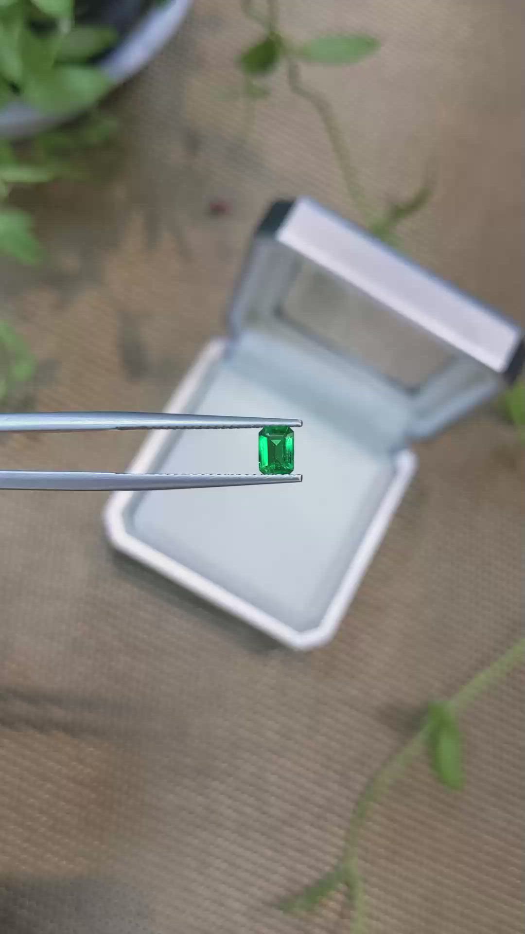 0.25 Ct. Emerald from Zambia Size Video