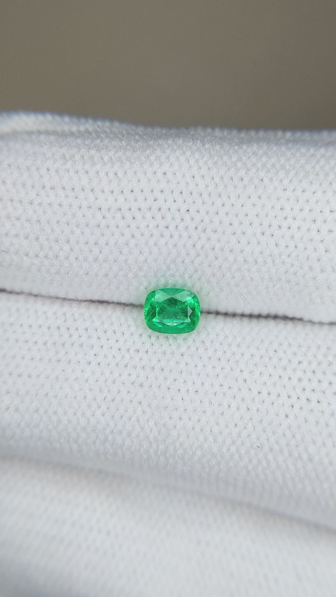 0.34 Ct. Emerald from Zambia Size Video