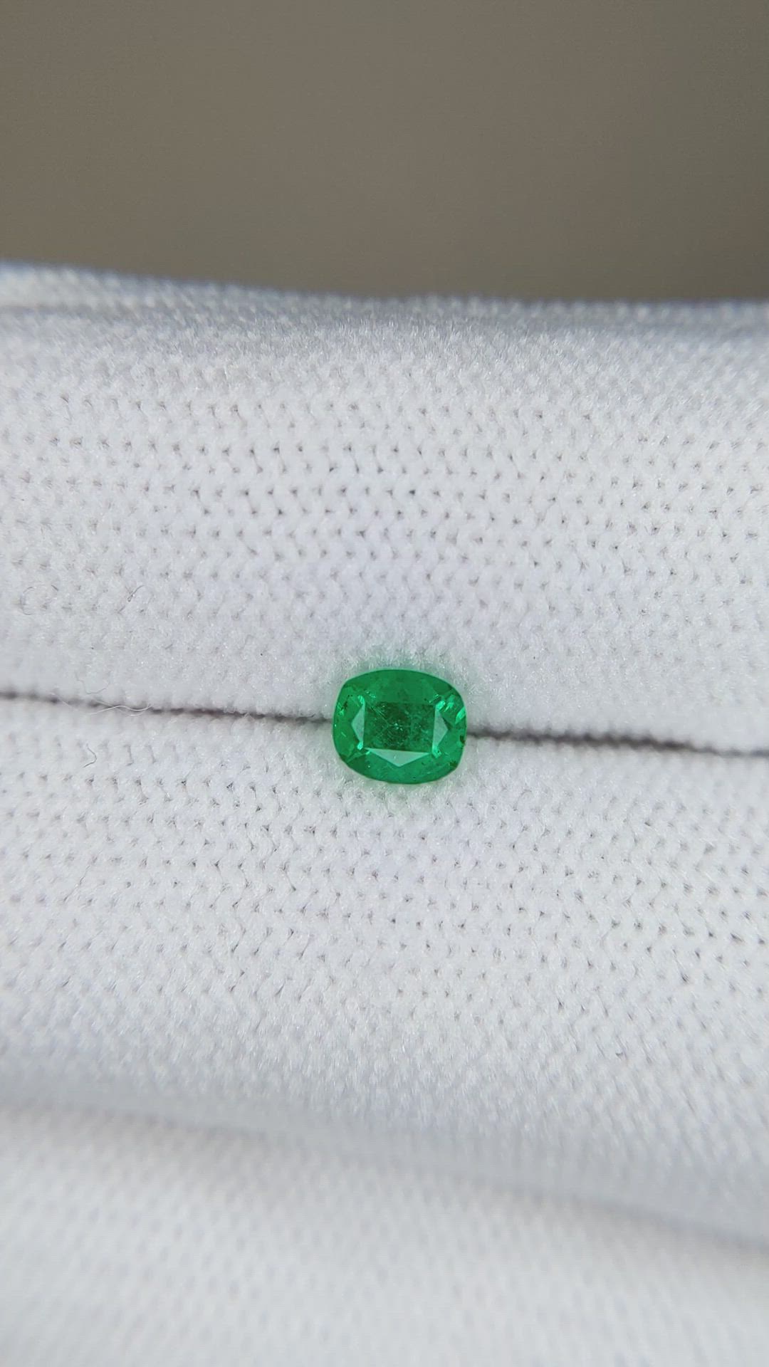 0.32 Ct. Emerald from Zambia Size Video