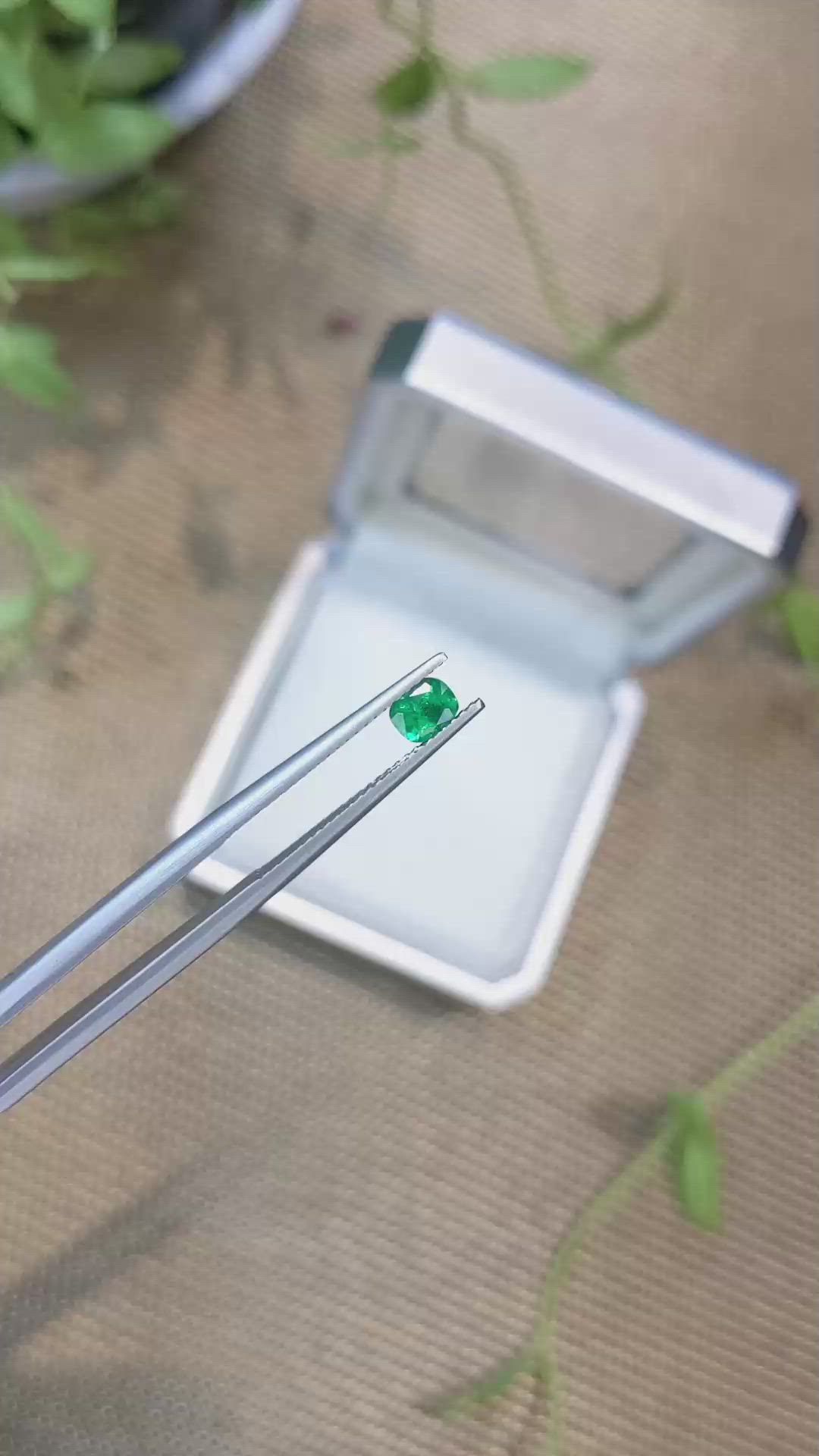0.32 Ct. Emerald from Zambia Size Video