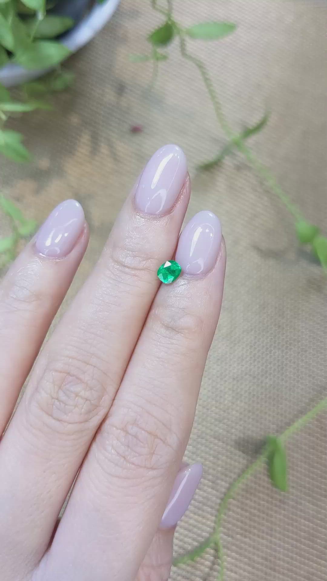 0.32 Ct. Emerald from Zambia Size Video
