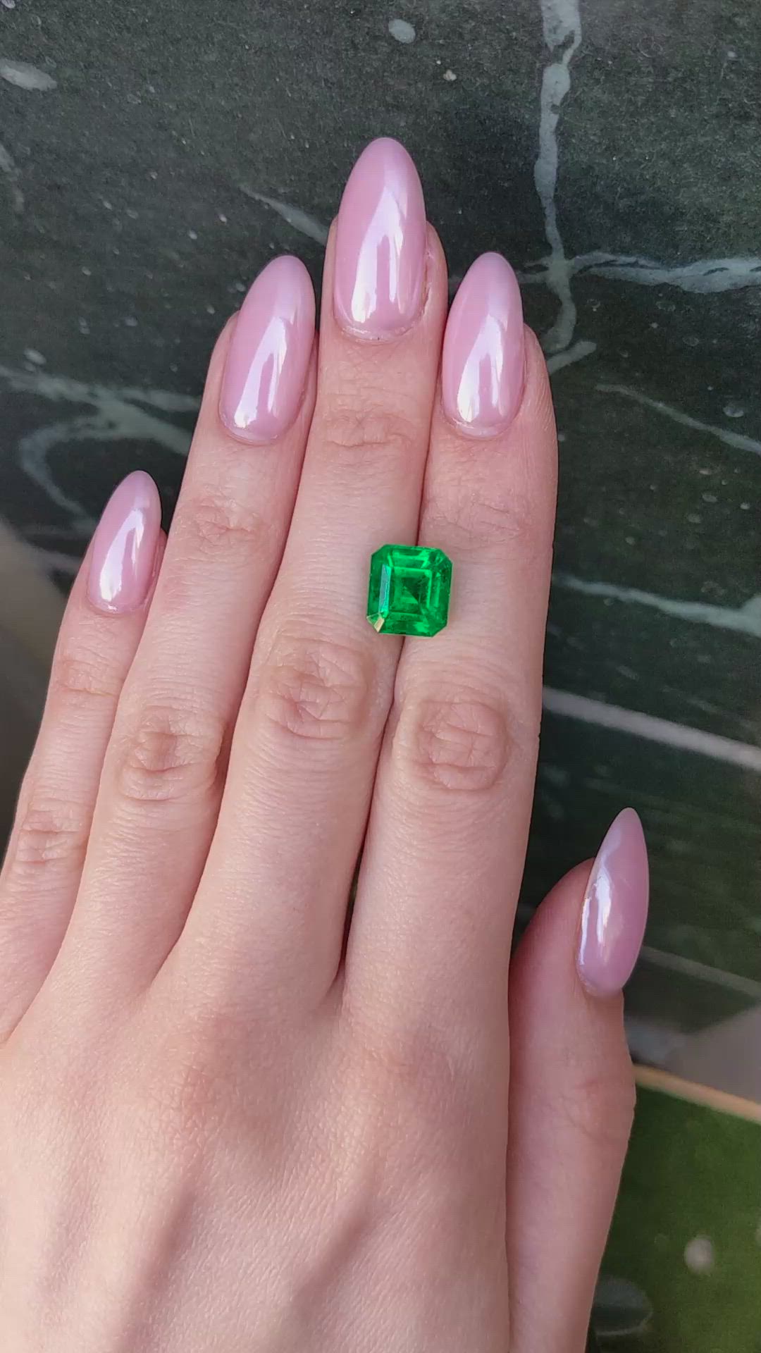 5.62 Ct. Emerald from Colombia Size Video