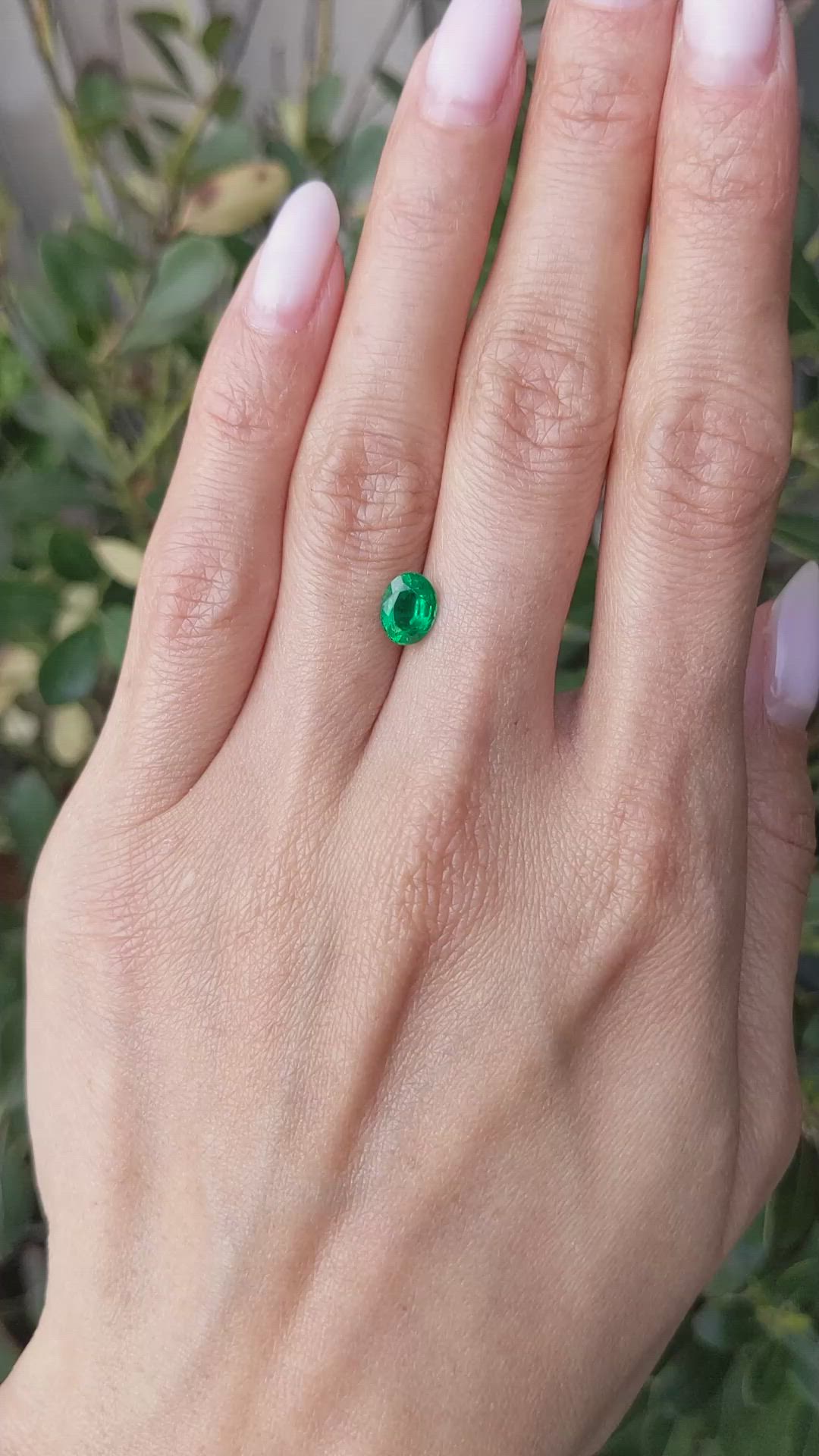 0.99 Ct. Emerald from Zambia Size Video