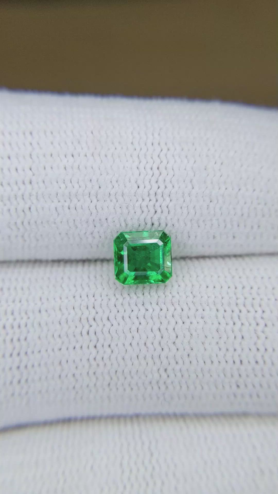 1.10 Ct. Emerald from Zambia Size Video