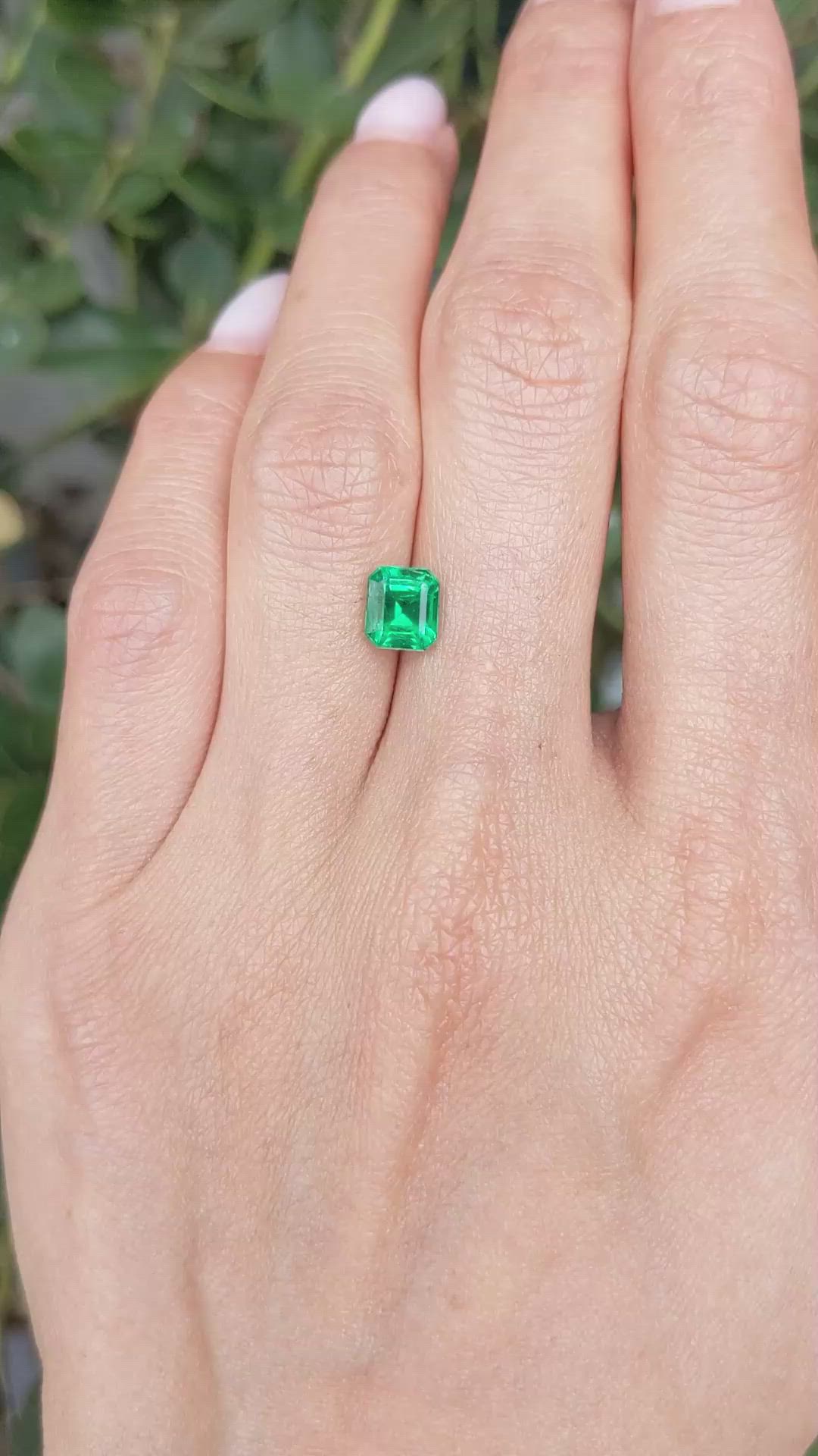 1.30 Ct. Emerald from Zambia Size Video